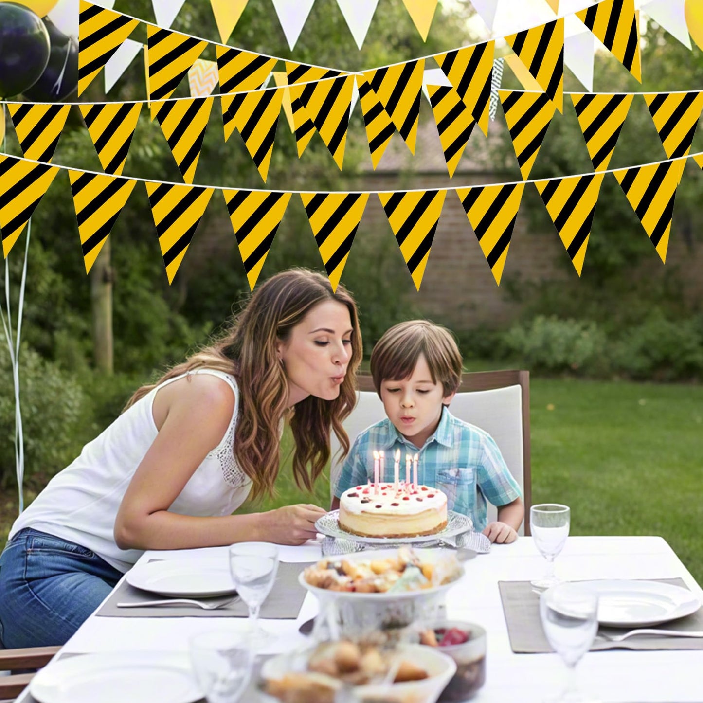 Luxiocio Construction Birthday Banner Decorations Party Supplies