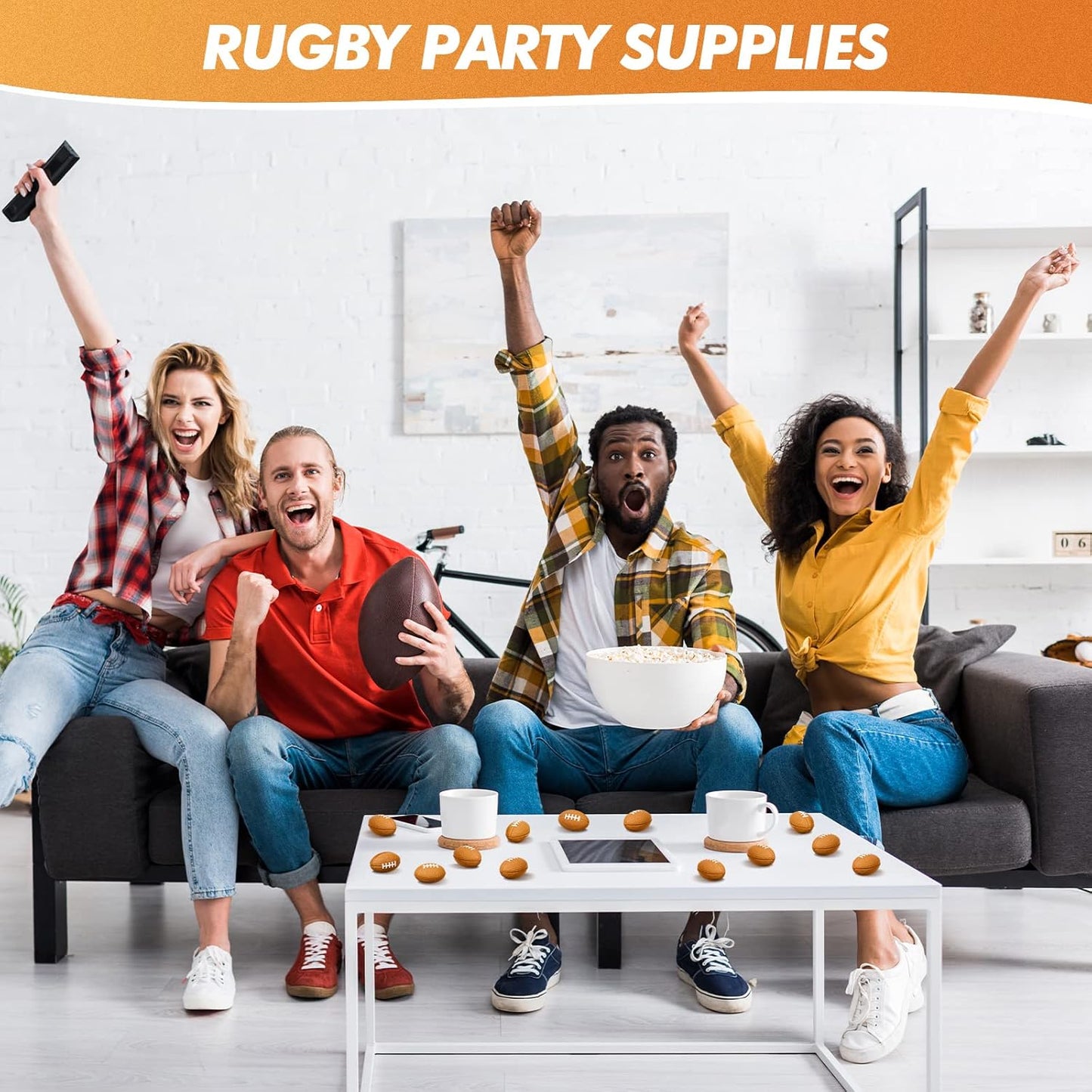 Jerify 250 Pack Mini Footballs Stress Balls Bulk 1.4 Inch Small Soft Foam Sports Balls Fidget Toys for Adults Goodie Bag Stuffers for Birthday Sports Carnival Party Favors(Brown,1.46 x 0.98 Inch)