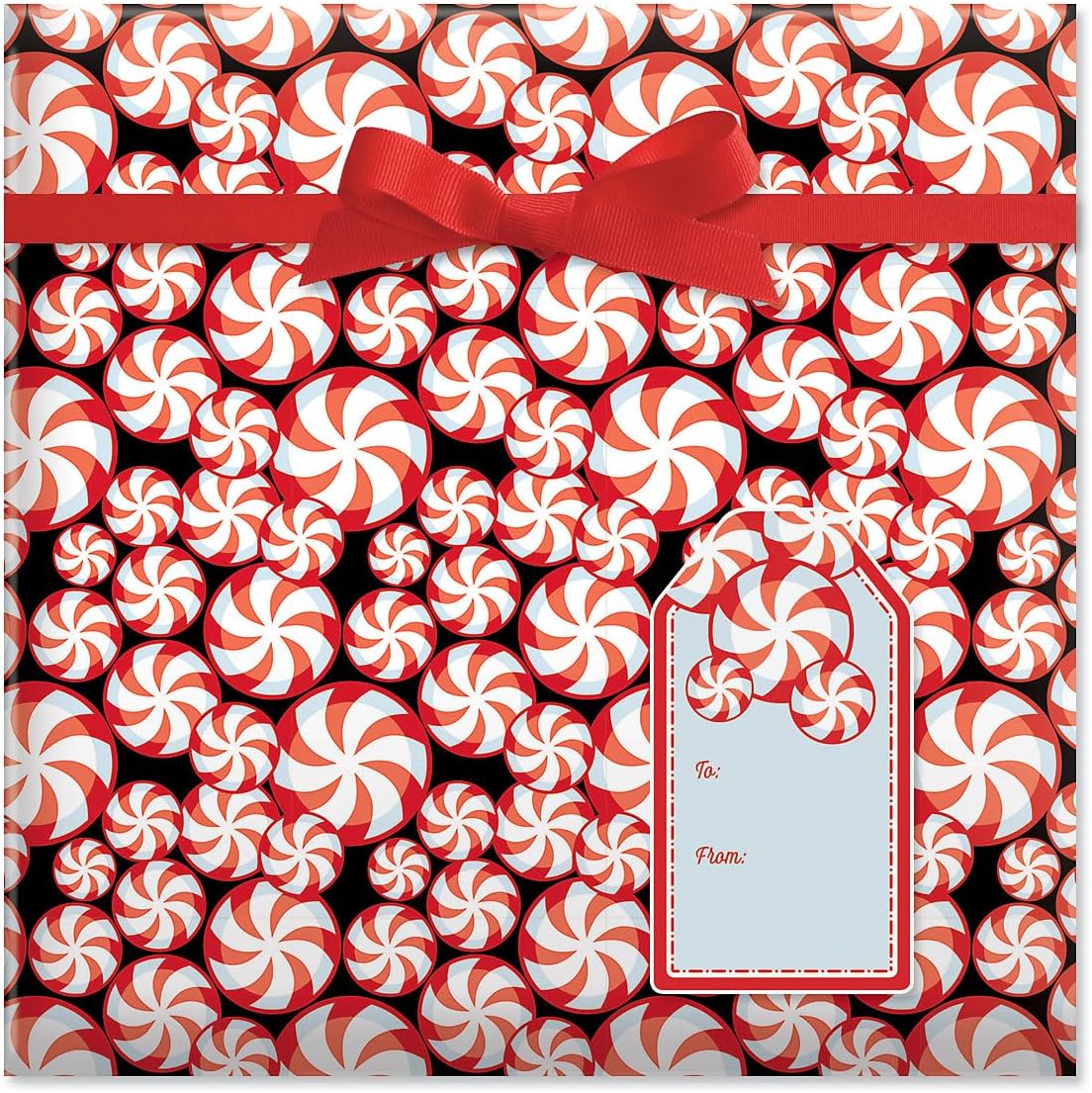 Current Christmas Candy Rolled Wrapping Paper - Premium Jumbo 23-Inch x 32-Foot Gift Wrap Roll, 61 Square Feet Total