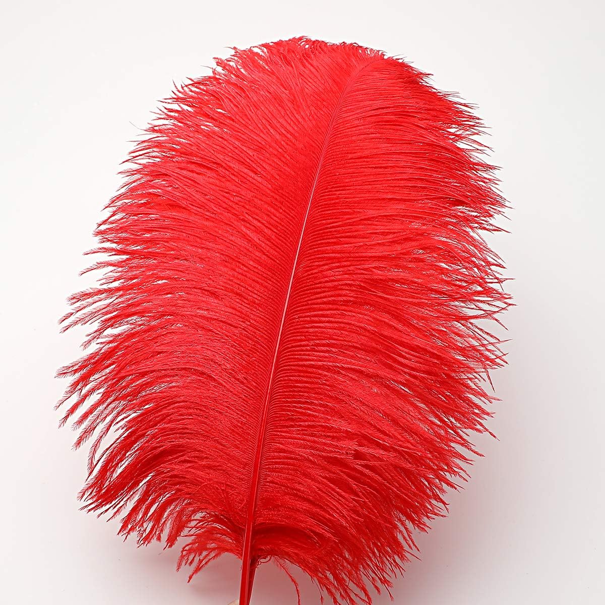 Ballinger Red Ostrich Feathers Bulk - 24Pcs 12-14inch Large Ostrich Feathers for Vase,Party Centerpieces,Wedding and Home Decor