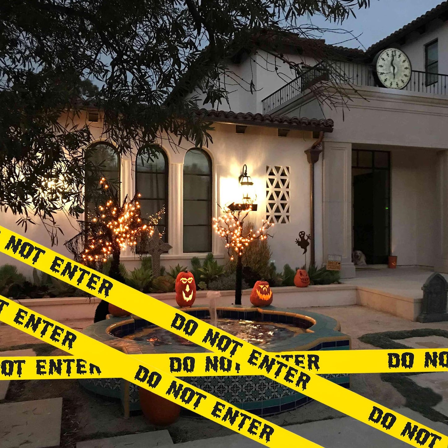 1.9inch x 82Feet Halloween Decorations Caution Tape Roll Halloween Caution Tape Halloween Tape