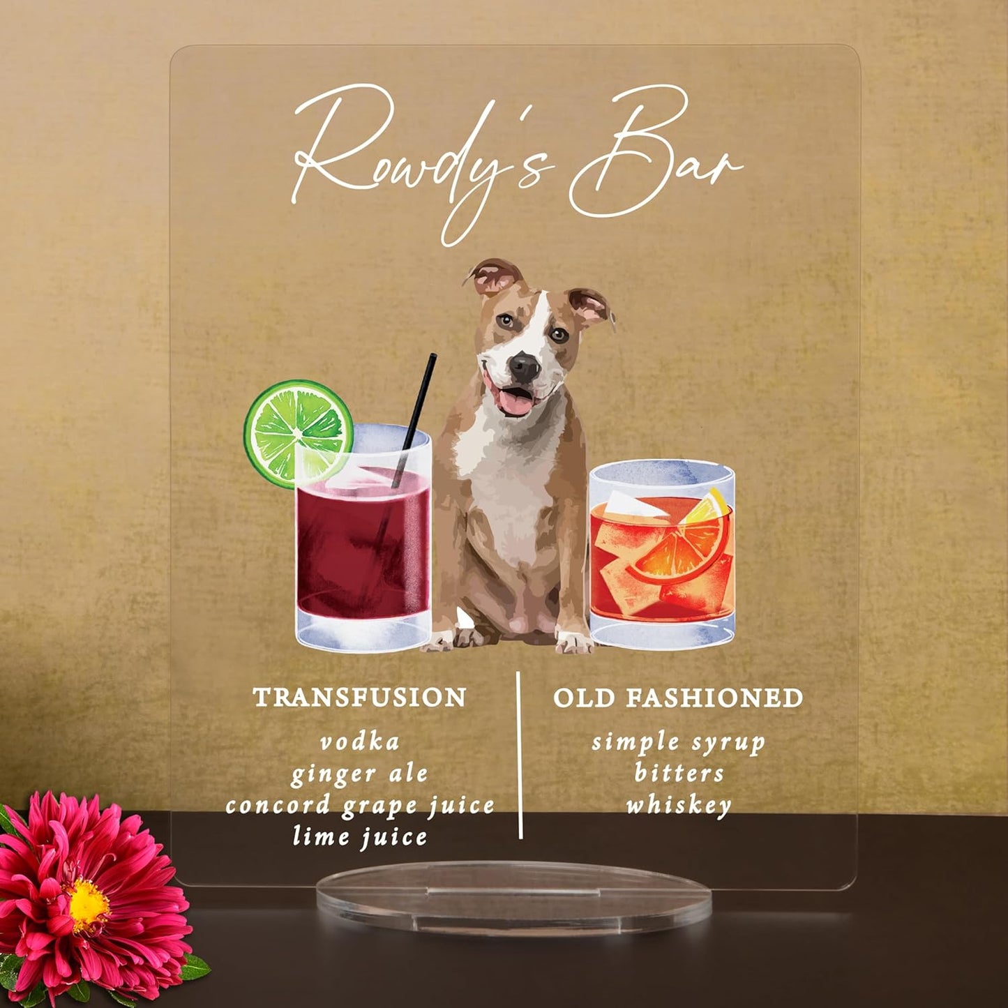 Pet Signature Drink Wedding Signs