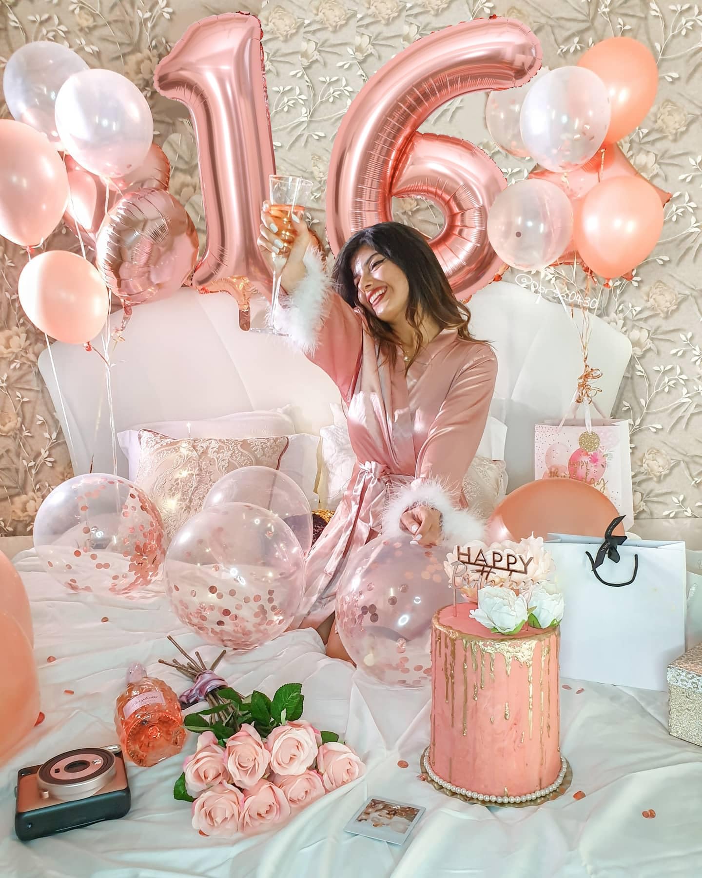 Sweet 16 Party Decorations,16th Birthday Boxes Decor for Girls Women Sweet Sixteen Happy Birthday