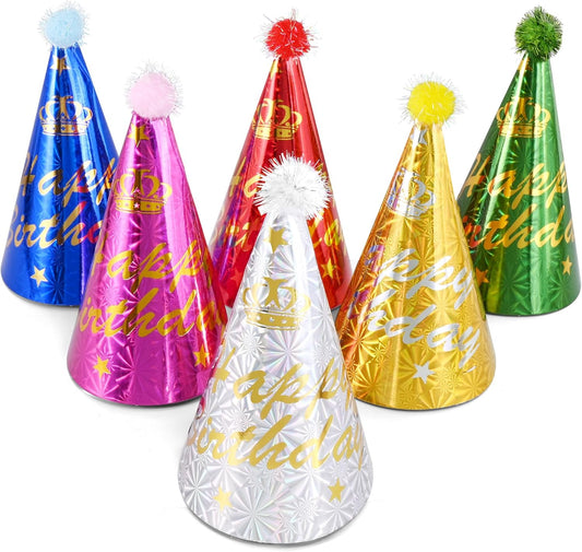 CANREVEL Party Hats for Kids and Adults, Party Headwear, Happy Birthday Hats, Birthday Party Decorations