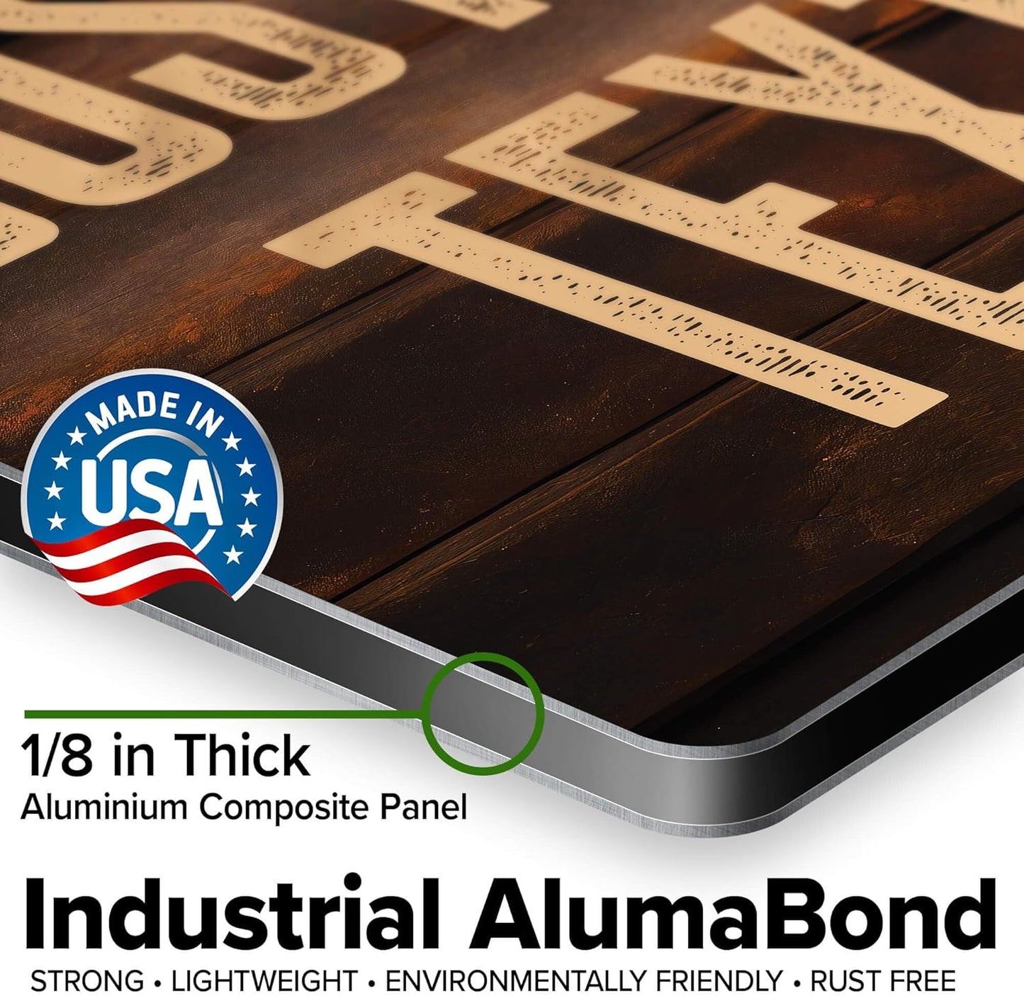 Custom Sign, Custom Street Sign, 11 Font Colors, 13 Font Styles, 4 Hole Options, 22 Sizes, 12x12 Inches, Rust Free DiBound, Fade Resistant, Made in USA by My Sign Center (Vintage Wood)