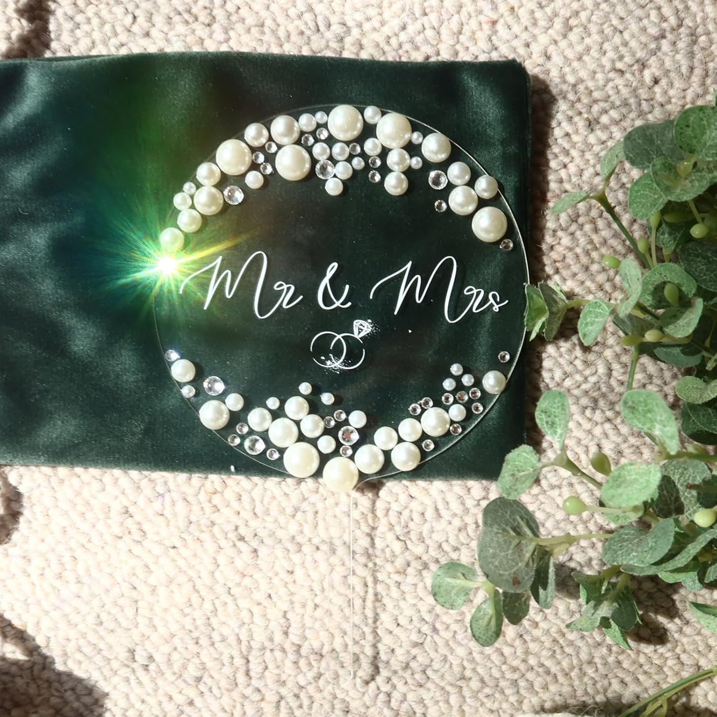 Mr and Mrs Cake Topper, Bride and Groom Sign Wedding, Engagement Cake Toppers Decorations