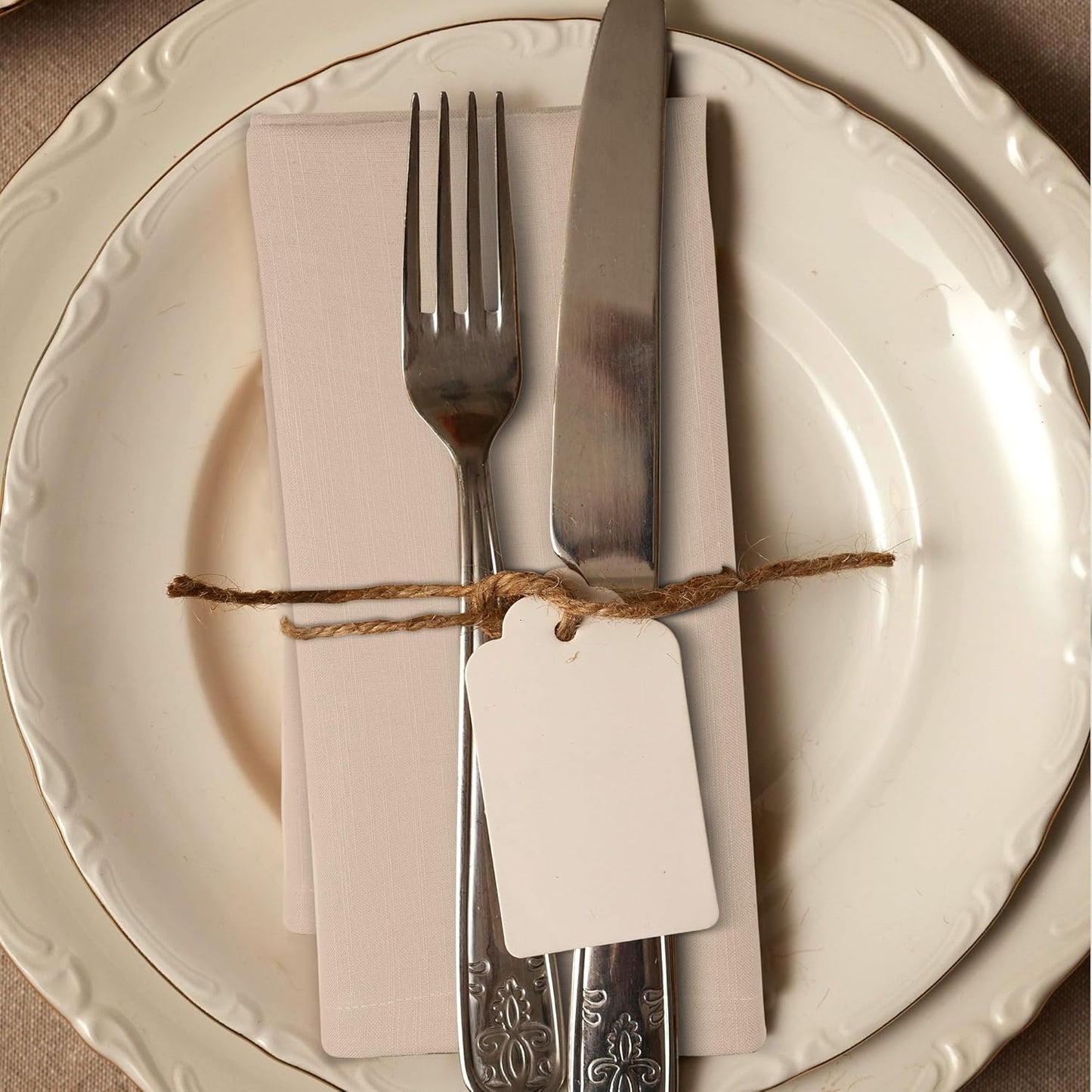 Urban Villa Dinner Napkins Solid Taupe Color Cloth Napkins (Set of 12) Oversized 20x20 Inches 100% Cotton Slub Premium Quality Soft Durable Mitered Corners Reusable Washable Everyday Use Napkins