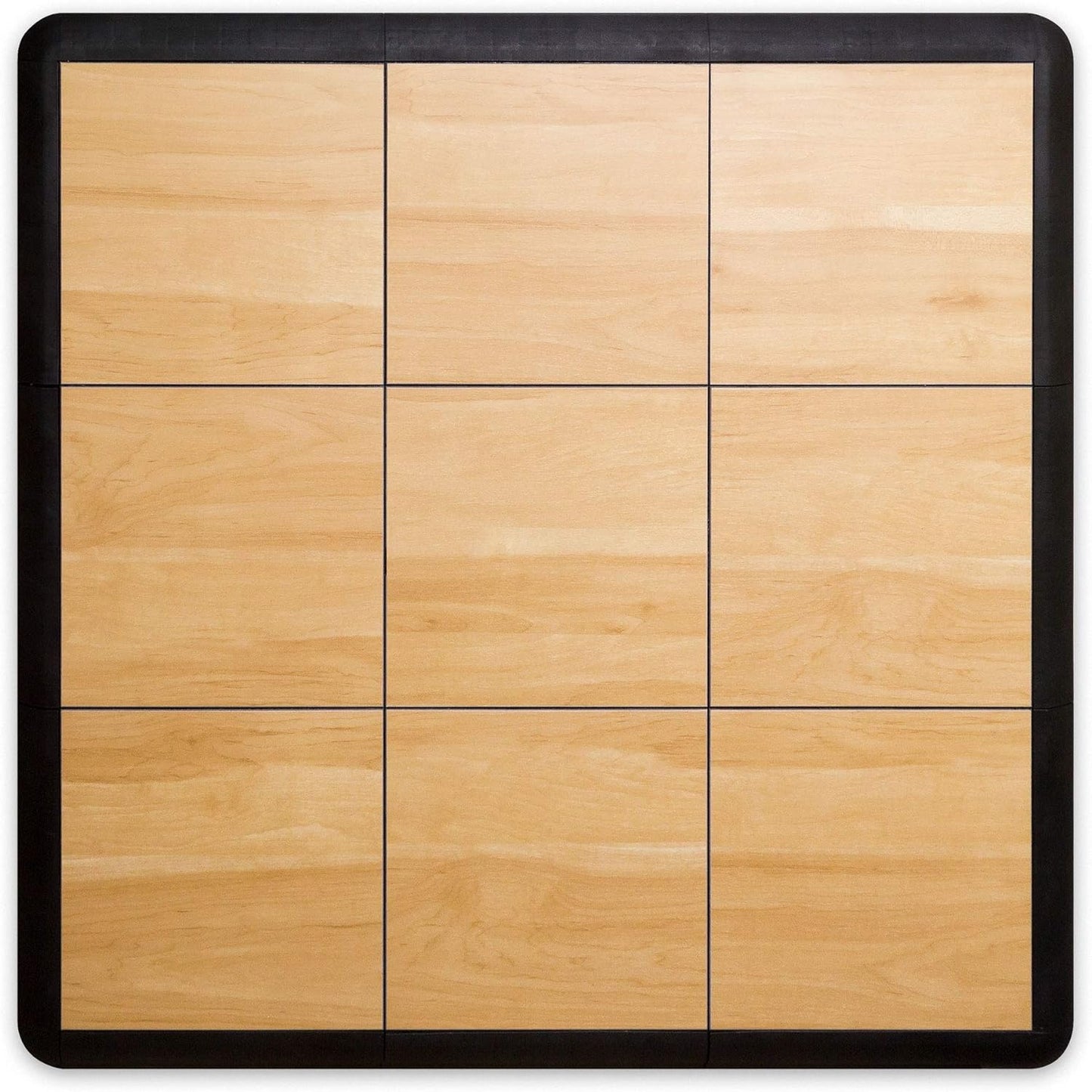 Big Floors 3X3RESMAPLE Modular Interlocking Lightweight Plastic Dance Floor Kit (3' x 3'), Light Maple, 21 Piece