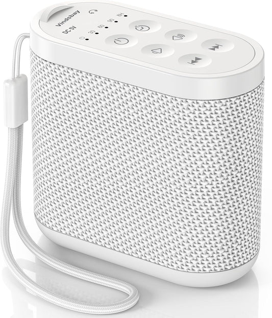 Portable Travel Sound Machine for Adults, Baby Sleeping - White Noise Machine：Rechargeable Battery, Headphone Jack, 21 Sounds, Sleep Timer - Noise Machine for Office Privacy & Noise Canceling, Home