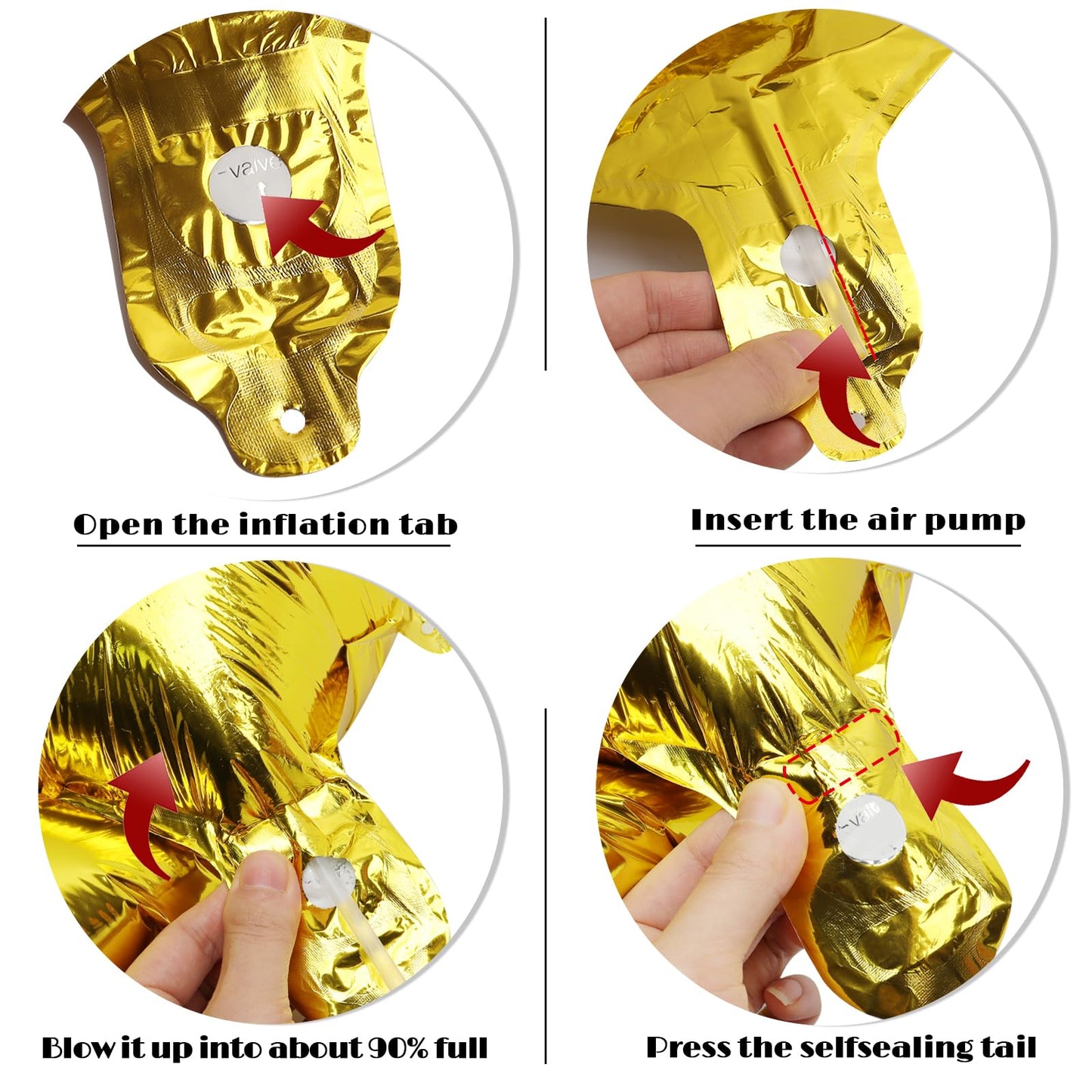 Gold 0 Balloon - Number Balloon 40 Inch, 0th Gold Birthday Decorations