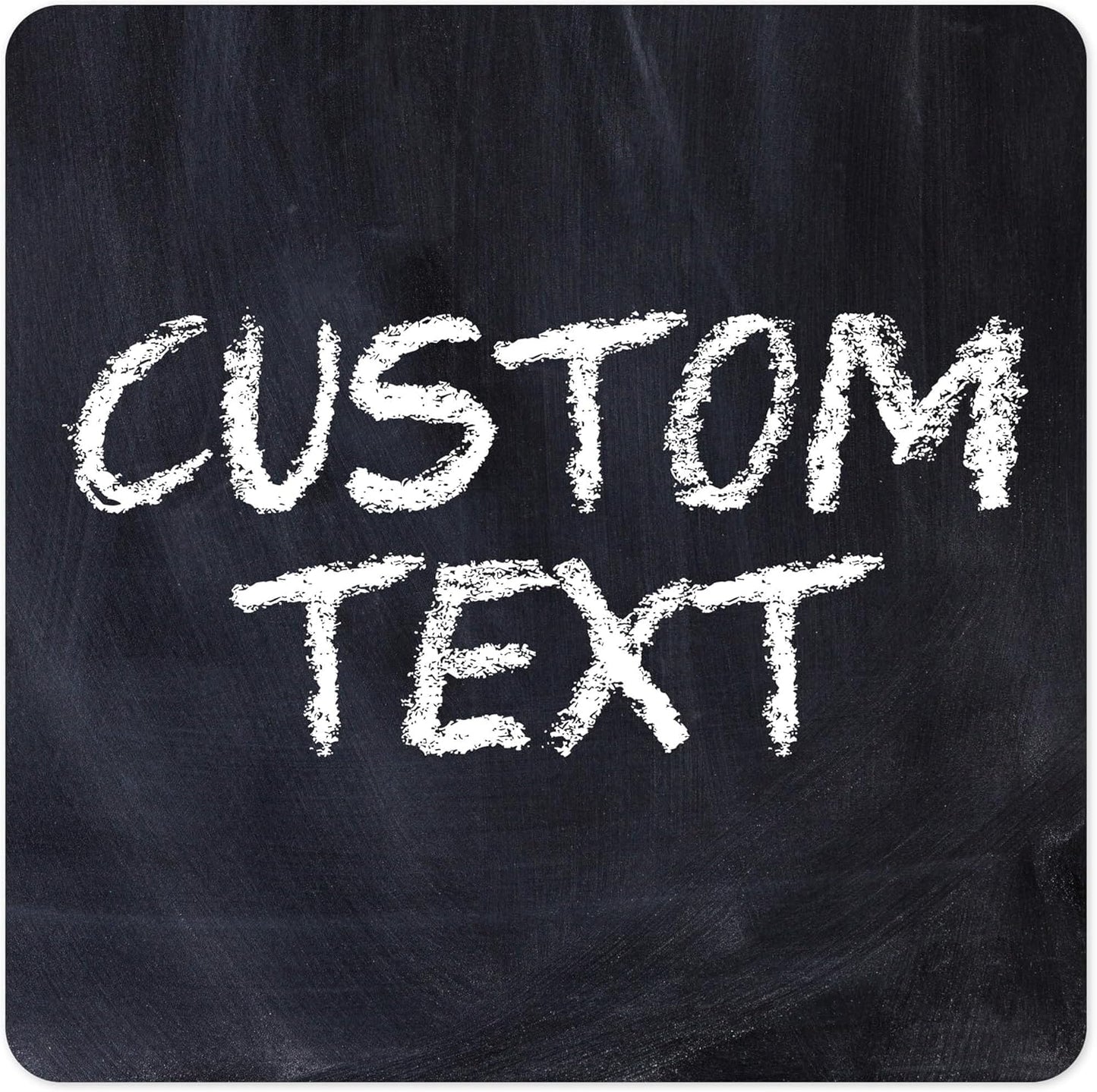 Custom Sign, Custom Street Sign, 11 Font Colors, 13 Font Styles, 4 Hole Options, 22 Sizes, 24x24 Inches, Rust Free DiBound, Fade Resistant, Made in USA by My Sign Center (Chalkboard Black)