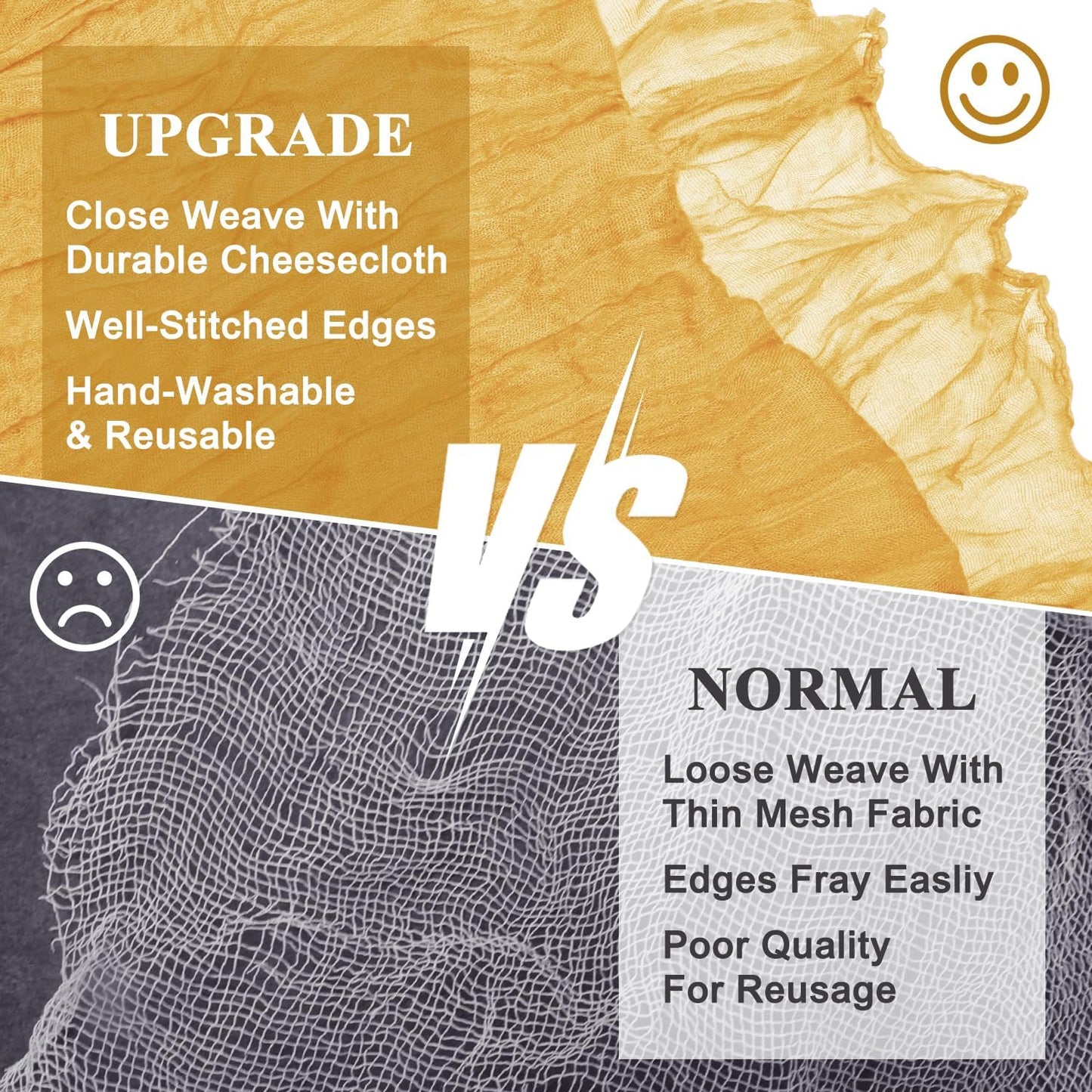 Asee'm Cheesecloth Table Runner 120 Inches Long Gold Boho Gauze Cheese Cloth Runner 10FT Rustic Sheer Fall Table Runners for Thanksgiving Christmas Wedding Party Baby Shower Decoration