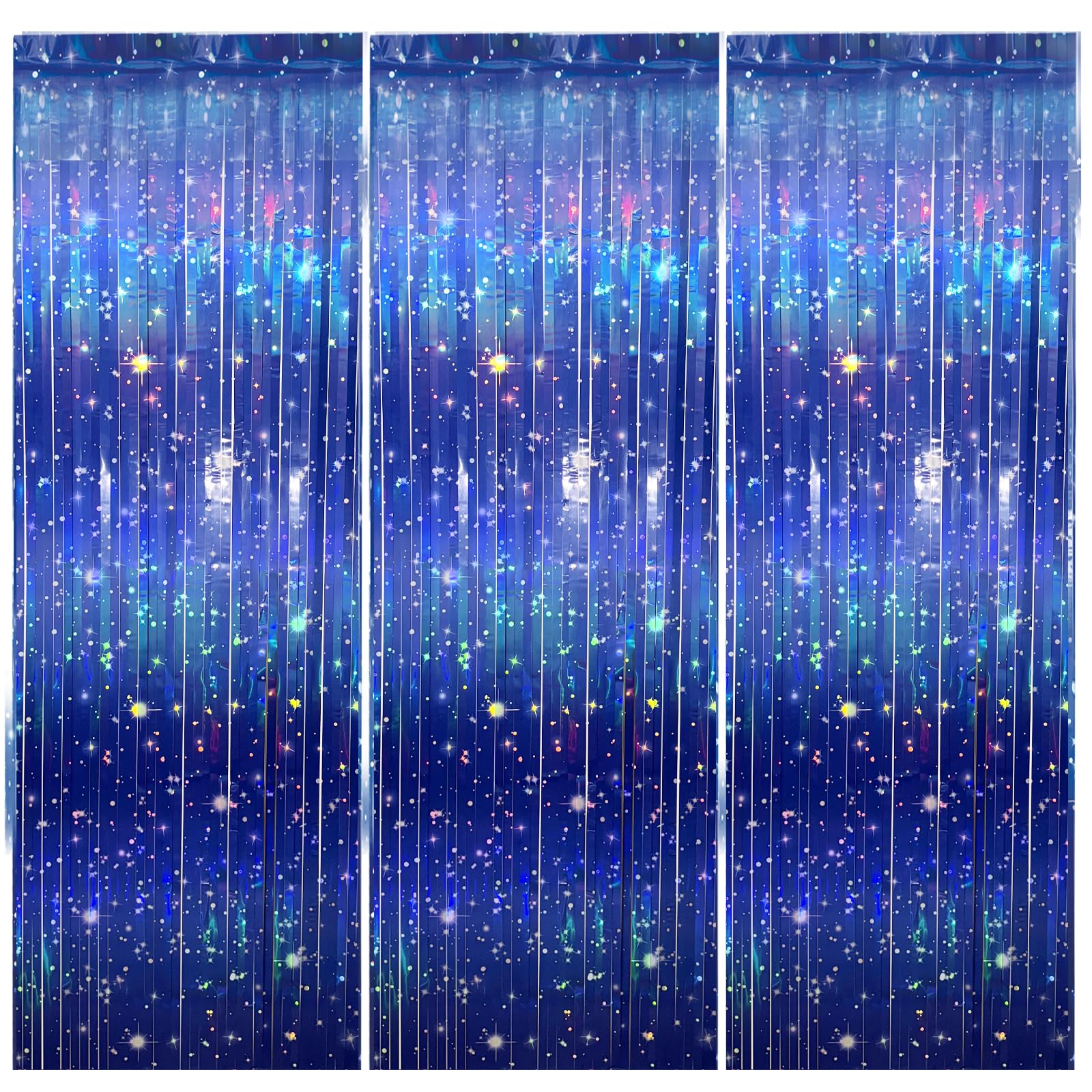 Vagilelf 3 PCS Galaxy Foil Backdrop for Space Themed Party Decorations
