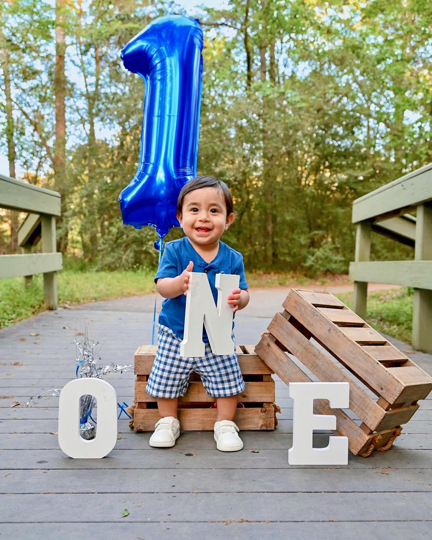 Number Balloons 5 Balloon Blue Birthday Decorations for Men Party, 40 Inch