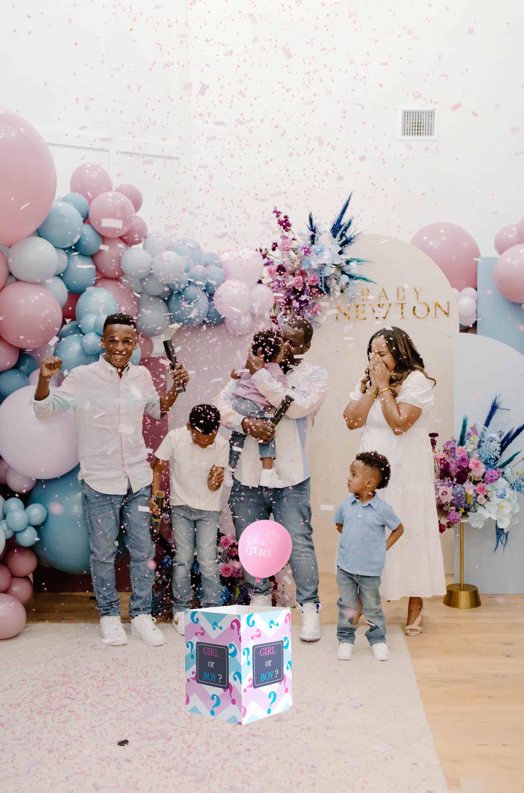 MEYSIMOON Gender Reveal Balloon Box Funny Idea for Boy Girl Gender Reveal Party Decorations