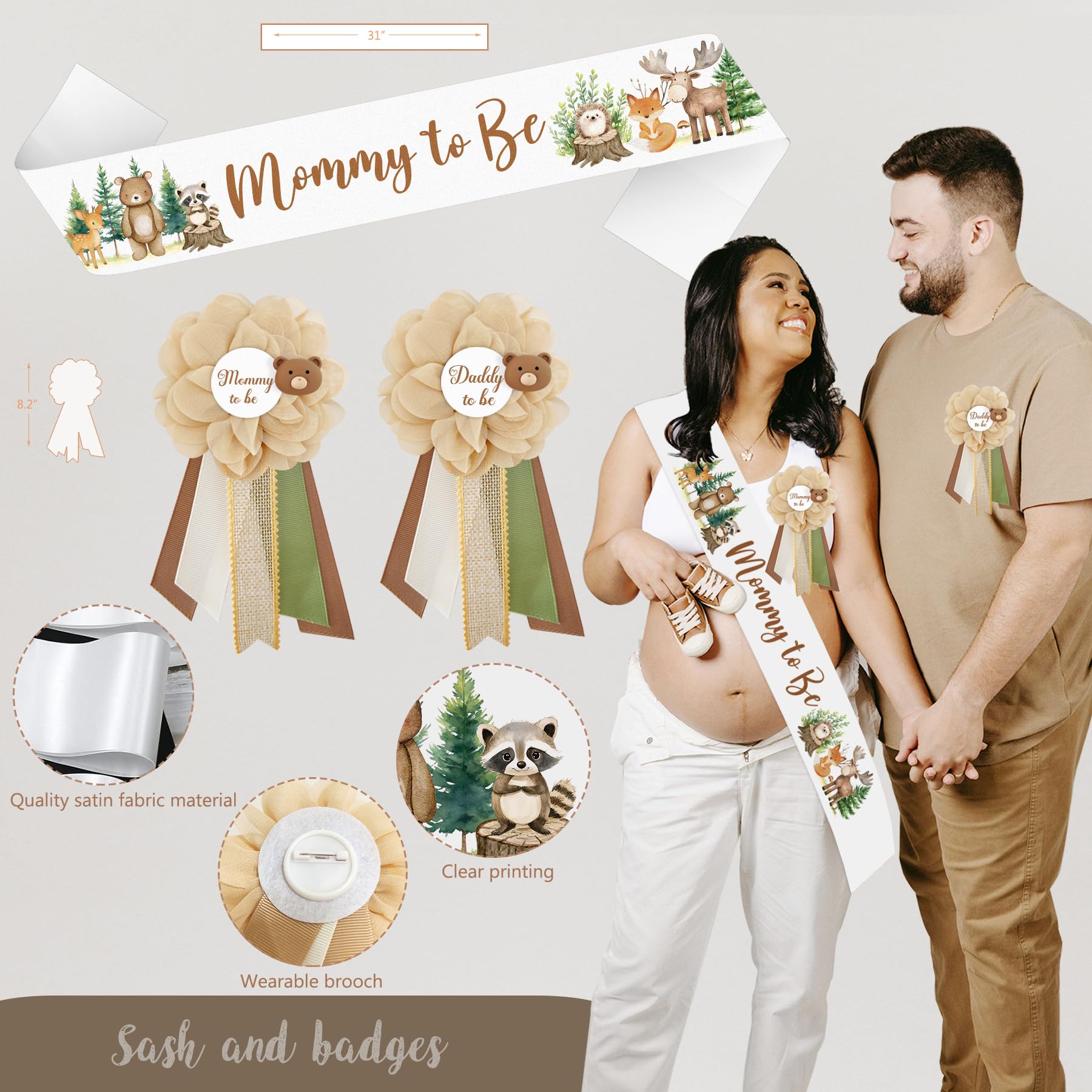 Woodland Animals Baby Shower Decoration Party Supplies, Forest Animal Neutral Gender Reveal Party