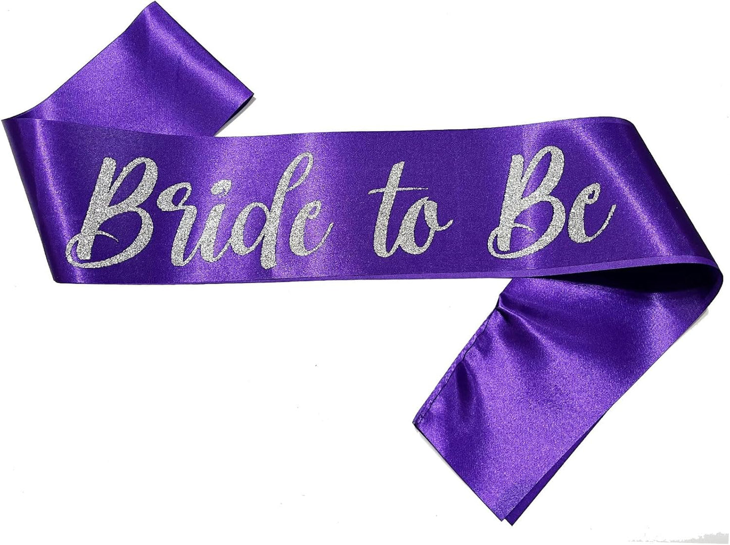 Bride to Be Sash Purple, Bride Sash Bachelorette Party Bridal Shower Sashes Bachelor Decorations Just Married Gift Engaged Decor Accessories,Purple