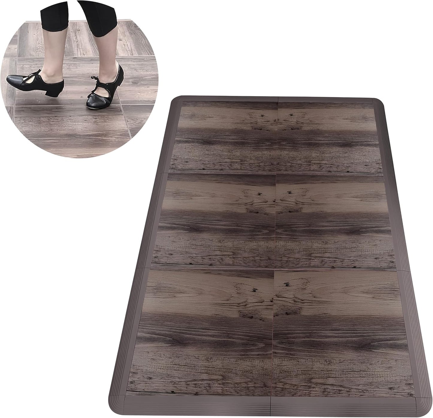 Dance Floor Tiles, Interlocking Dance Floor Tiles for Ballet, Tap, Jazz, and Irish Dance | Portable Dance Floor Tiles for Indoor Dance Flooring