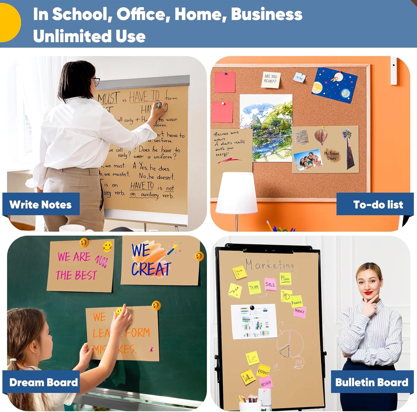 Brown Wrapping Paper, Kraft Paper Roll, Craft Decorative Paper 15" x 450", Packing Paper for Moving Shipping Supplies, Poster Bulletin Board Paper Roll, Father Day Bouquet Flower Arts Crafts Gift Wrap