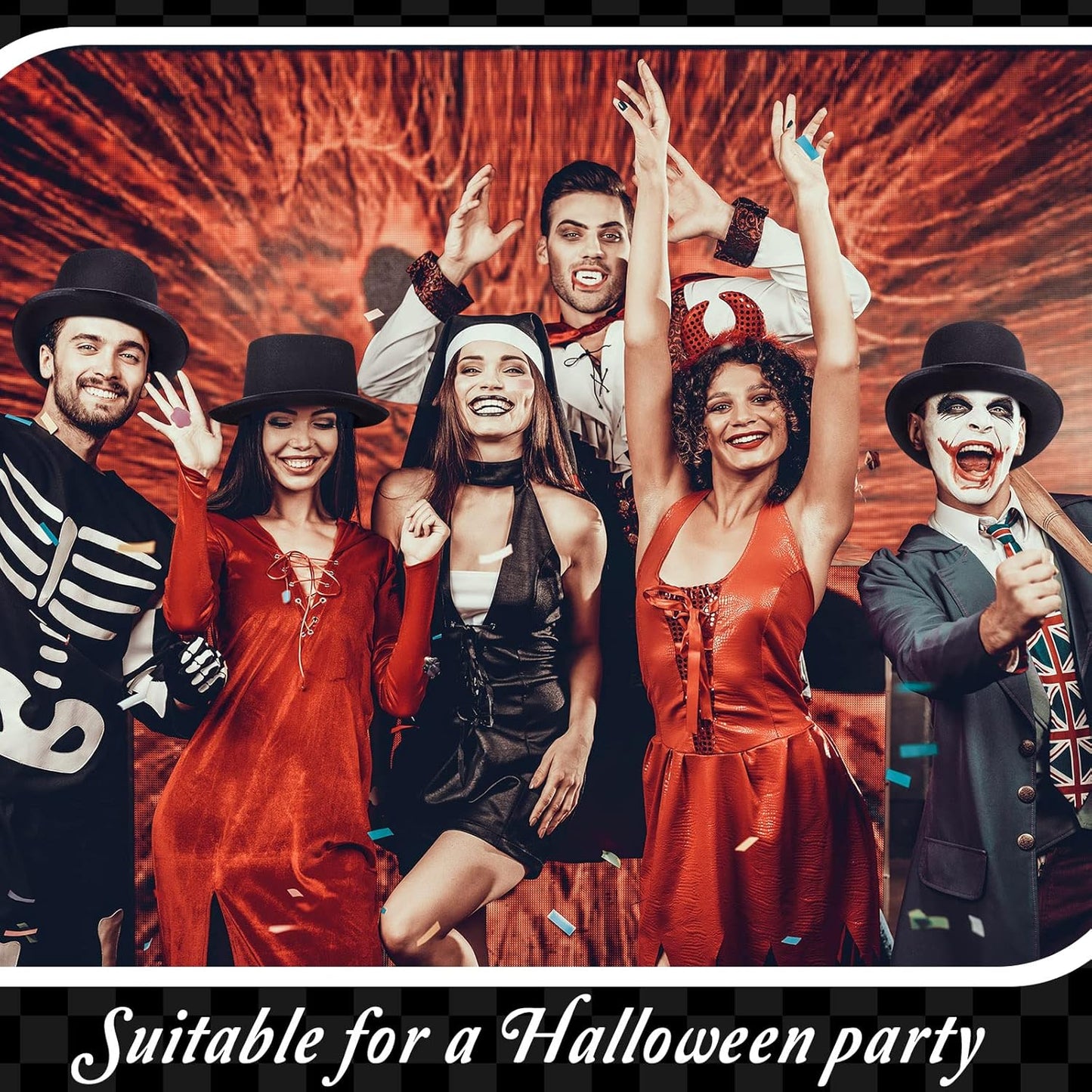 Loopeer 12 Pcs Black Felt Magician Hats - Unisex Formal Costume Novelty Hat for Men Women Dress Up Fancy Circus Birthday Party Supplies Favors