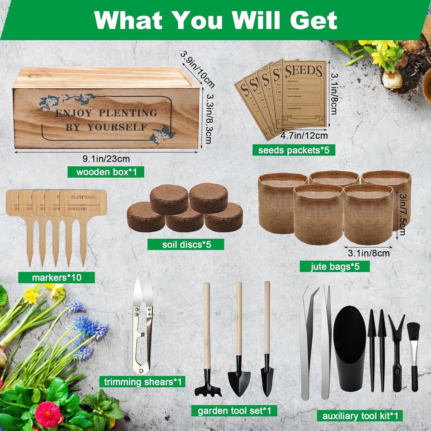 Bonsai Tree Starter Kit, Indoor Bonsai Tree Kit Meeting Planting and Caring Needs Curated Design for A Complete Gardening Experience for Enthusiasts