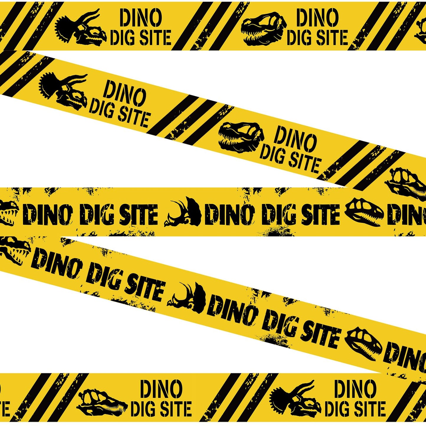 Nuanchu 2 Rolls 3'' x 98 Feet Dino Dig Site Caution Tape Party Decorations