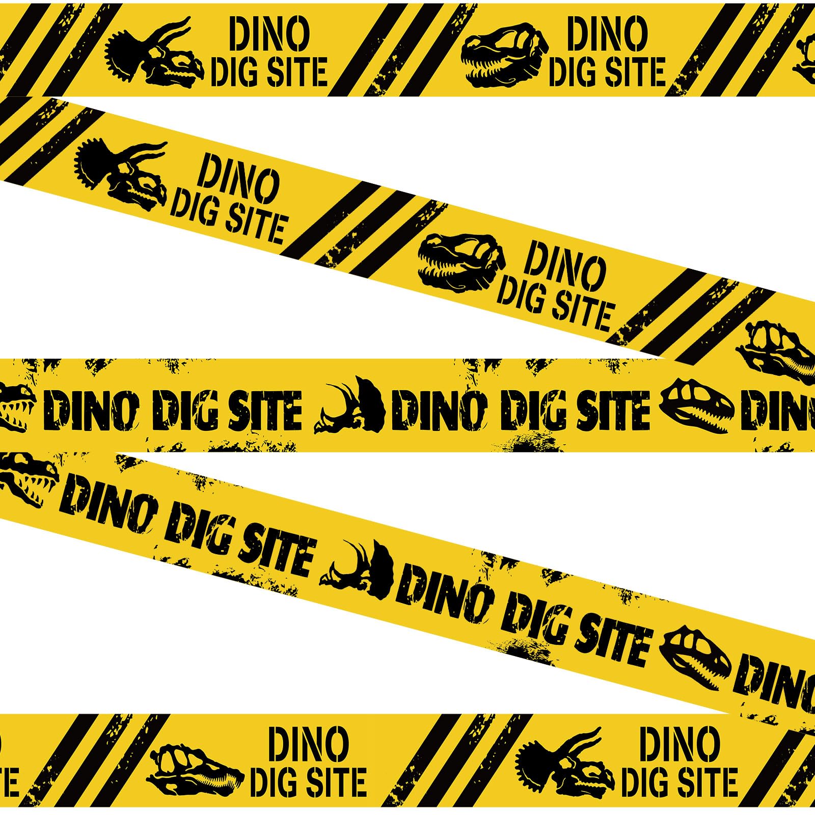 Nuanchu 2 Rolls 3'' x 98 Feet Dino Dig Site Caution Tape Party Decorations