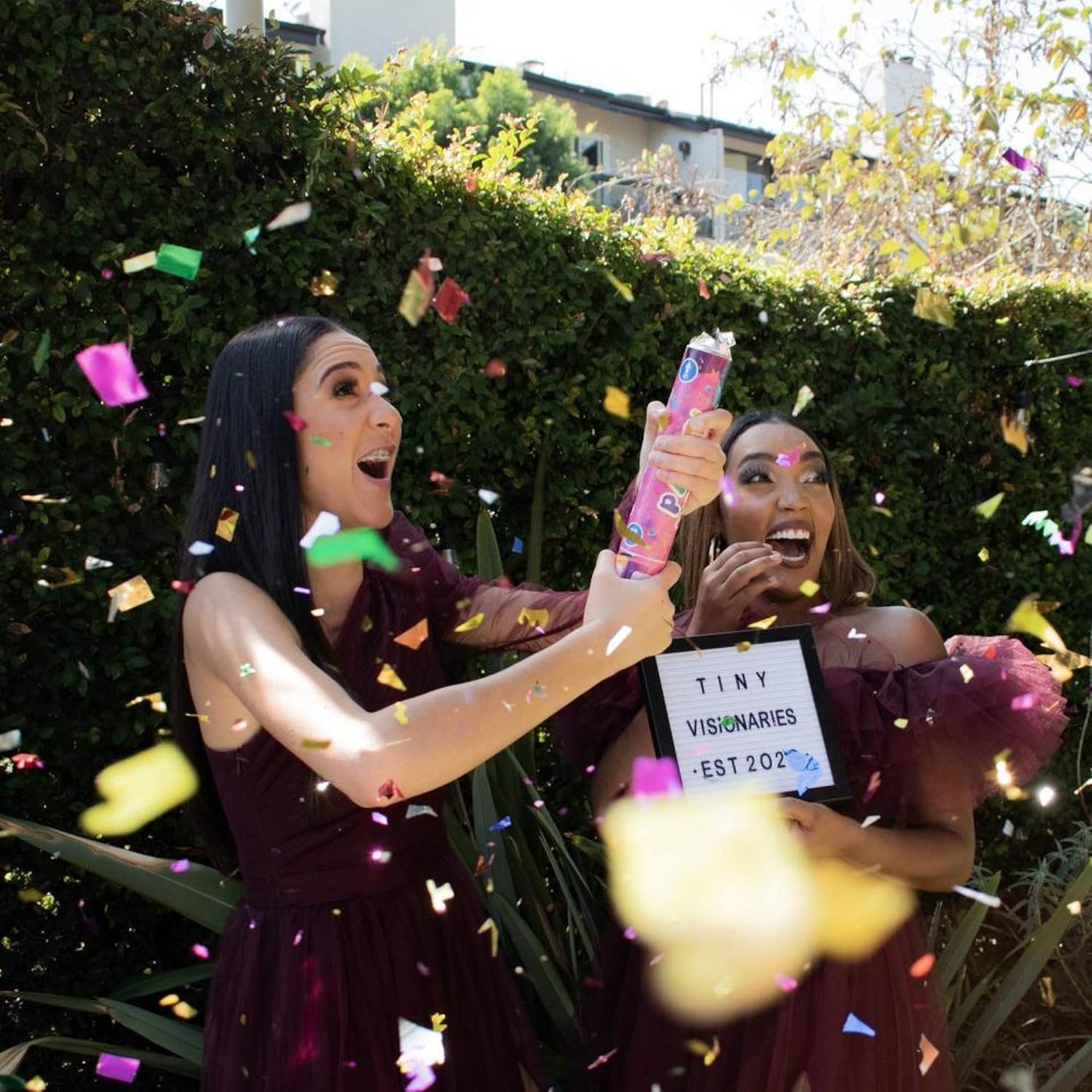 Confetti Poppers Confetti Cannon | 12 Pack | Glitter Multicolor | Party Poppers for Graduation, Birthday, Wedding | Alternative to Fireworks Smoke Bombs | Launches 25 ft | 12 inch | TUR Party Supplies