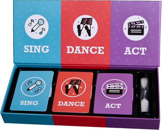 Sing, Dance, Act | The Performance Party Game | 3+ Players | School Games | Family Games | Stocking Stuffers | Birthday Gift |