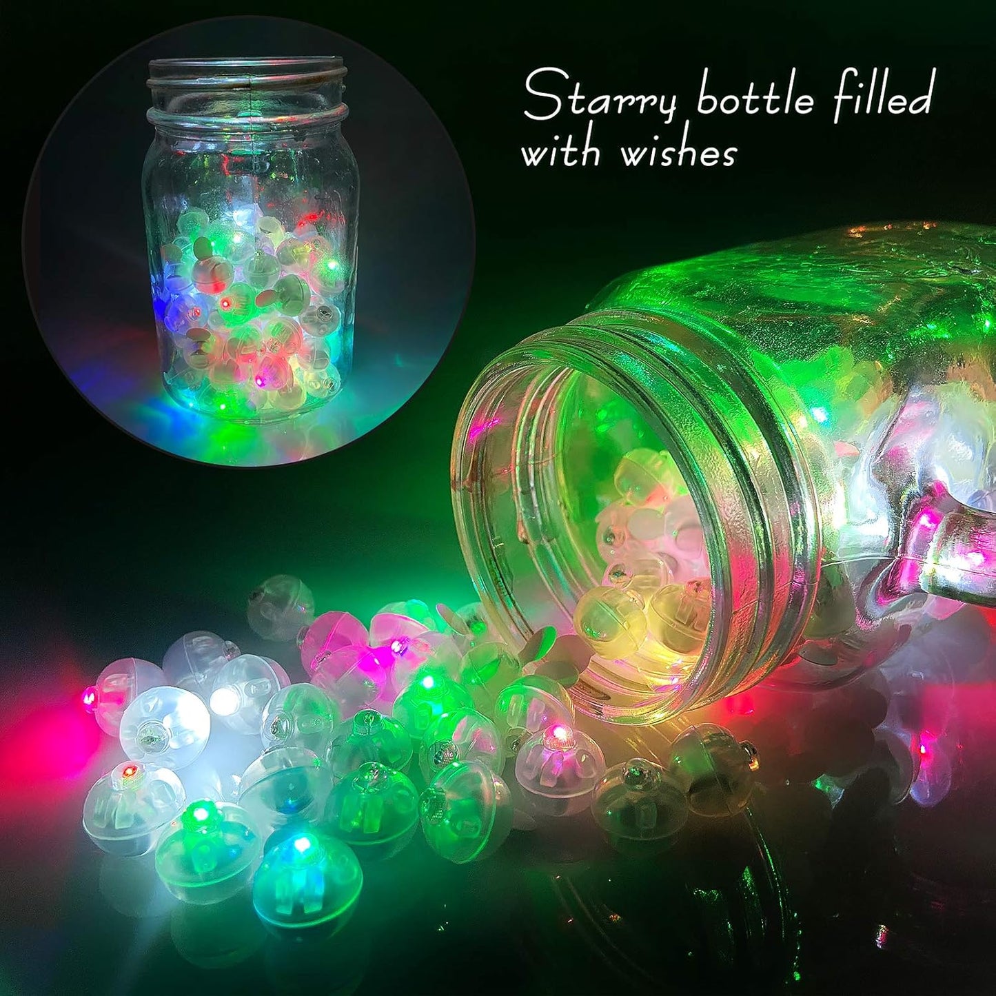 Aogist 200Pcs Multicolor Balloon Lights with Hook,Long Standby Time,Waterproof Mini Light for Birthday Party Wedding Christmas Halloween Easter Decorative (Flash)