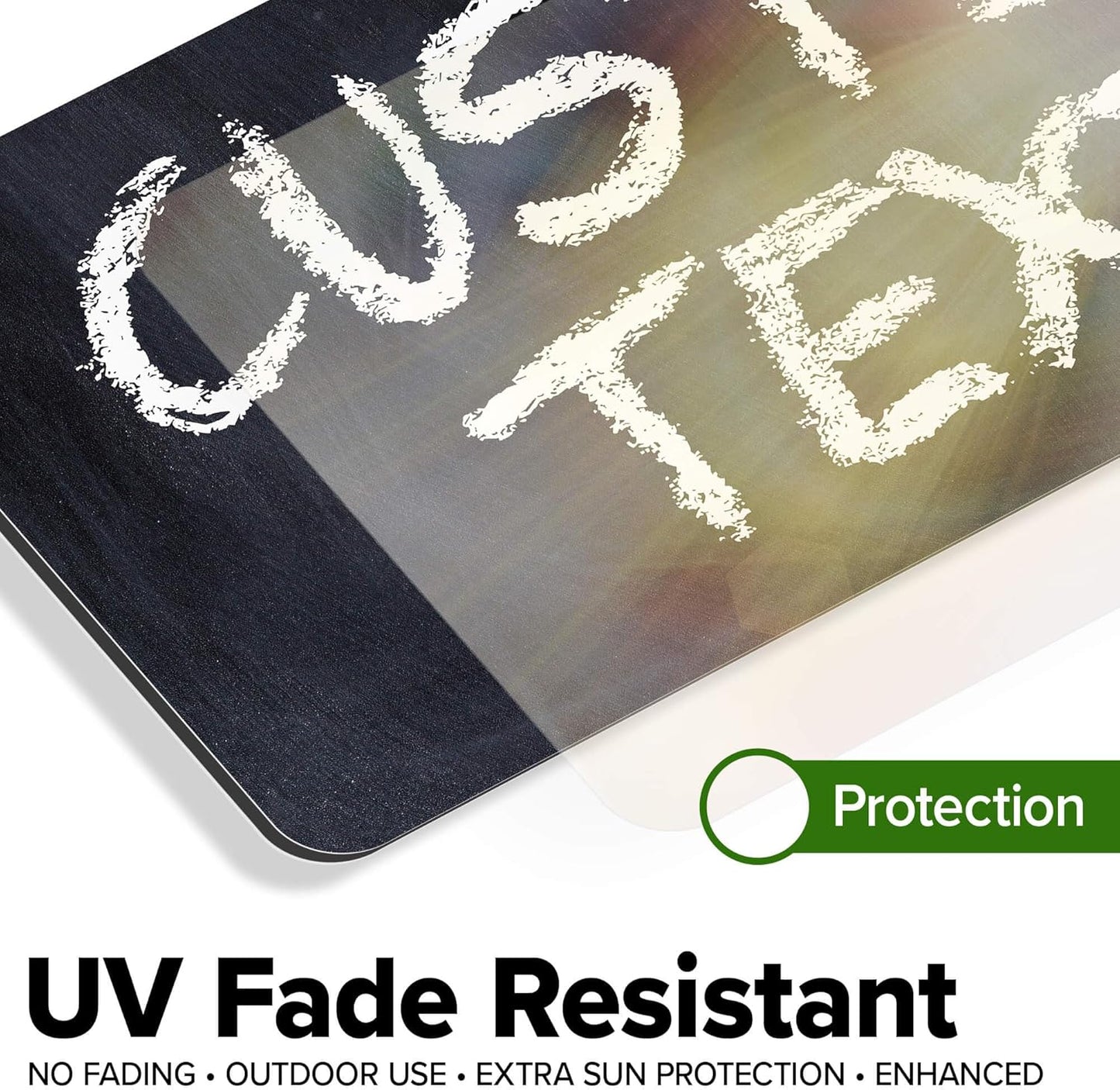 Custom Sign, Custom Street Sign, 11 Font Colors, 13 Font Styles, 4 Hole Options, 22 Sizes, 6x12 Inches, Rust Free DiBound, Fade Resistant, Made in USA by My Sign Center (Chalkboard Black)