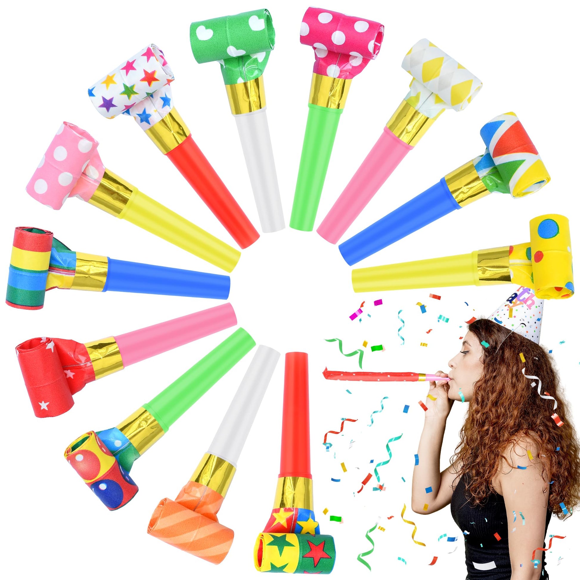 Senqiclound 12 Pcs Party Blowers