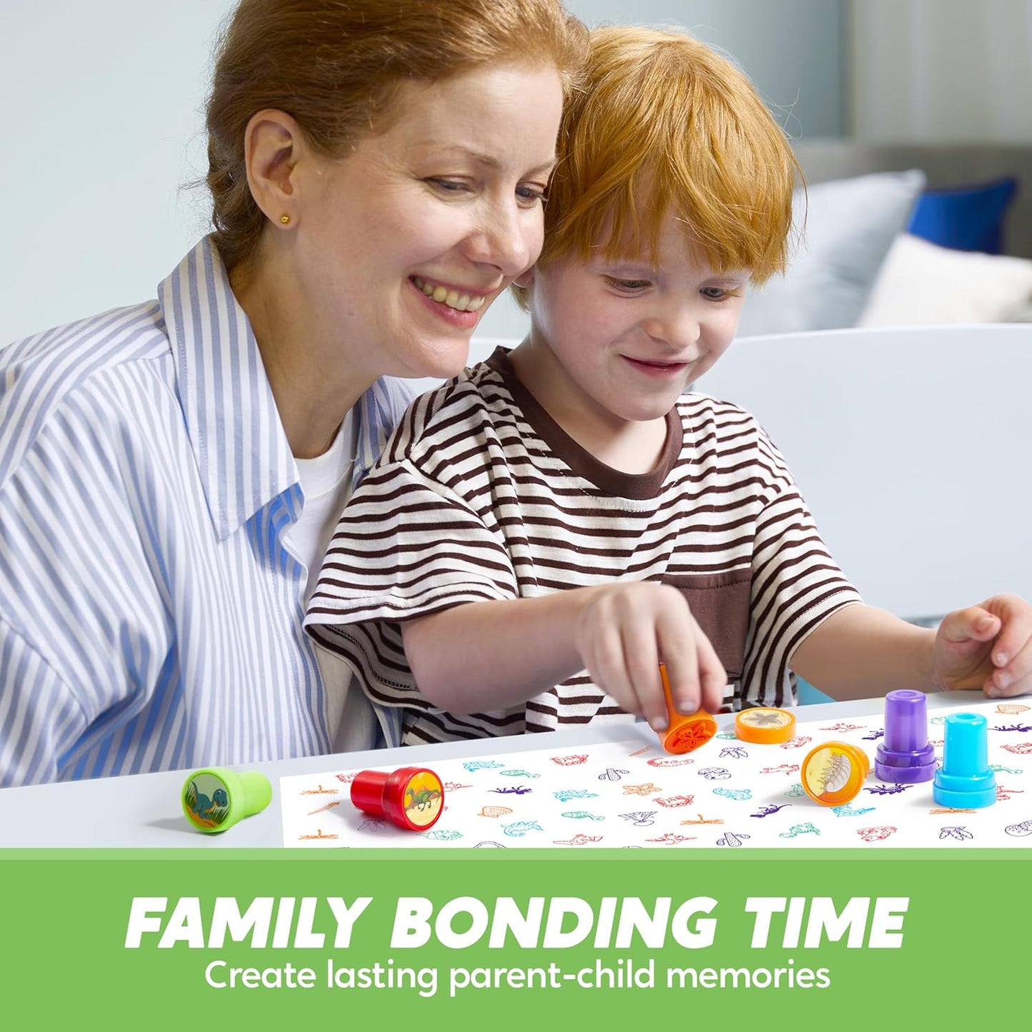 JOYIN 50PCS Dinosaur Stamps for Kids, 50 Different Designs, Fossils, Sea Creatures, Stamps for Dinosaur Party Favors, Easter Egg Stuffers, Halloween, Christmas, Birthday Gifts