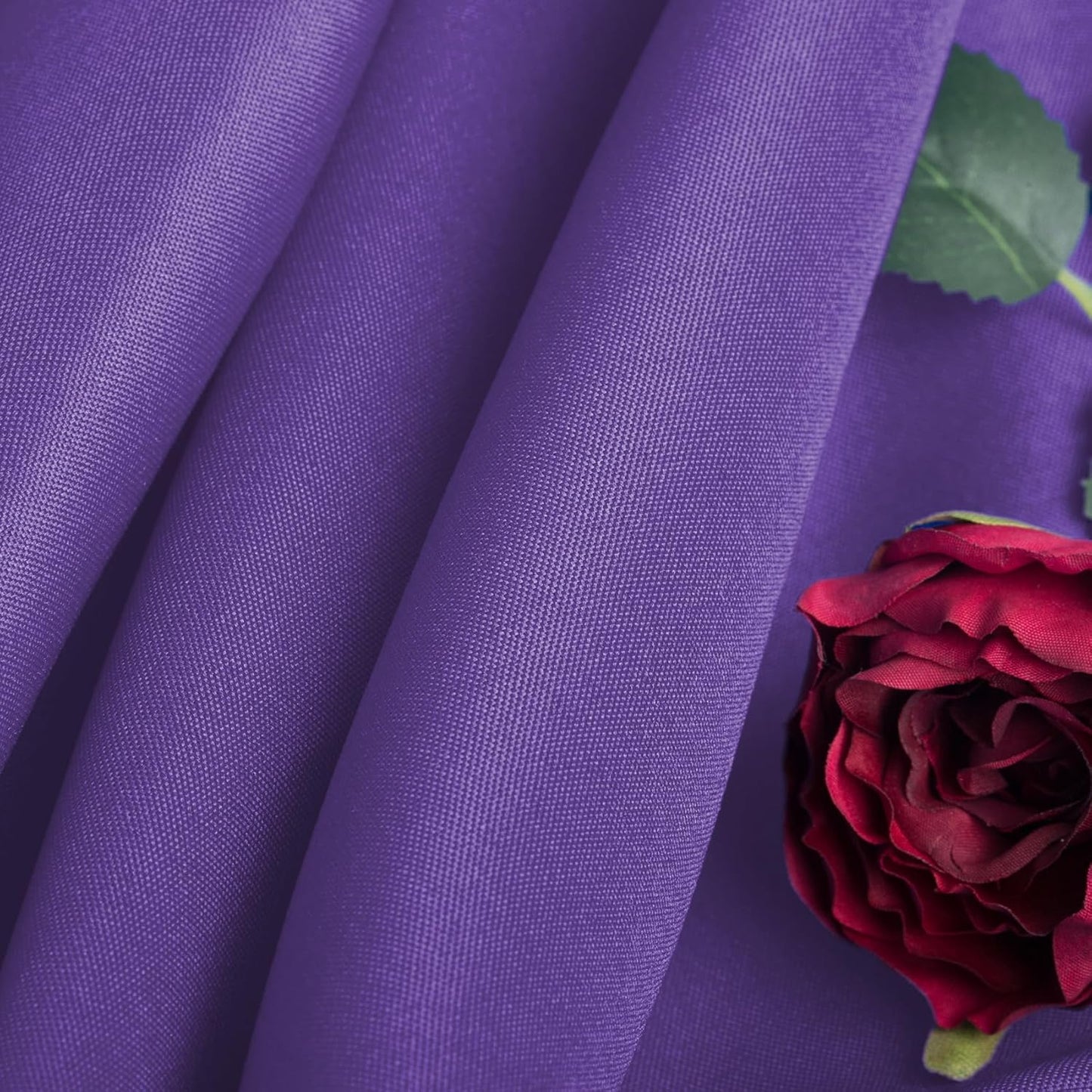 Ascoza 2pack 60x120 Inch Purple Rectangular Tablecloth 6 Feet Table Cloth in Polyester Fabric for Wedding/Banquet/Restaurant/Parties