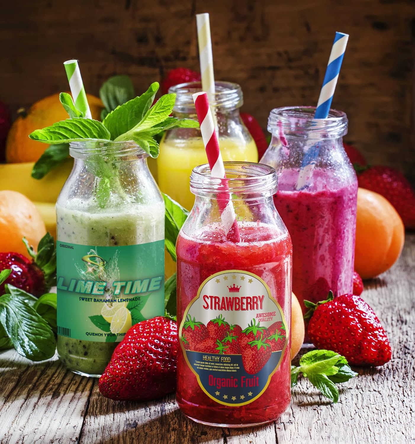 80 Custom Personalized Stickers Labels Vinyl Waterproof, Made USA, Made Any Name,Text, Image, Logo 4" Contour Cut