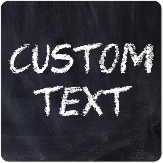 Custom Sign, Custom Street Sign, 11 Font Colors, 13 Font Styles, 4 Hole Options, 22 Sizes, 30x30 Inches, Rust Free DiBound, Fade Resistant, Made in USA by My Sign Center (Chalkboard Black)