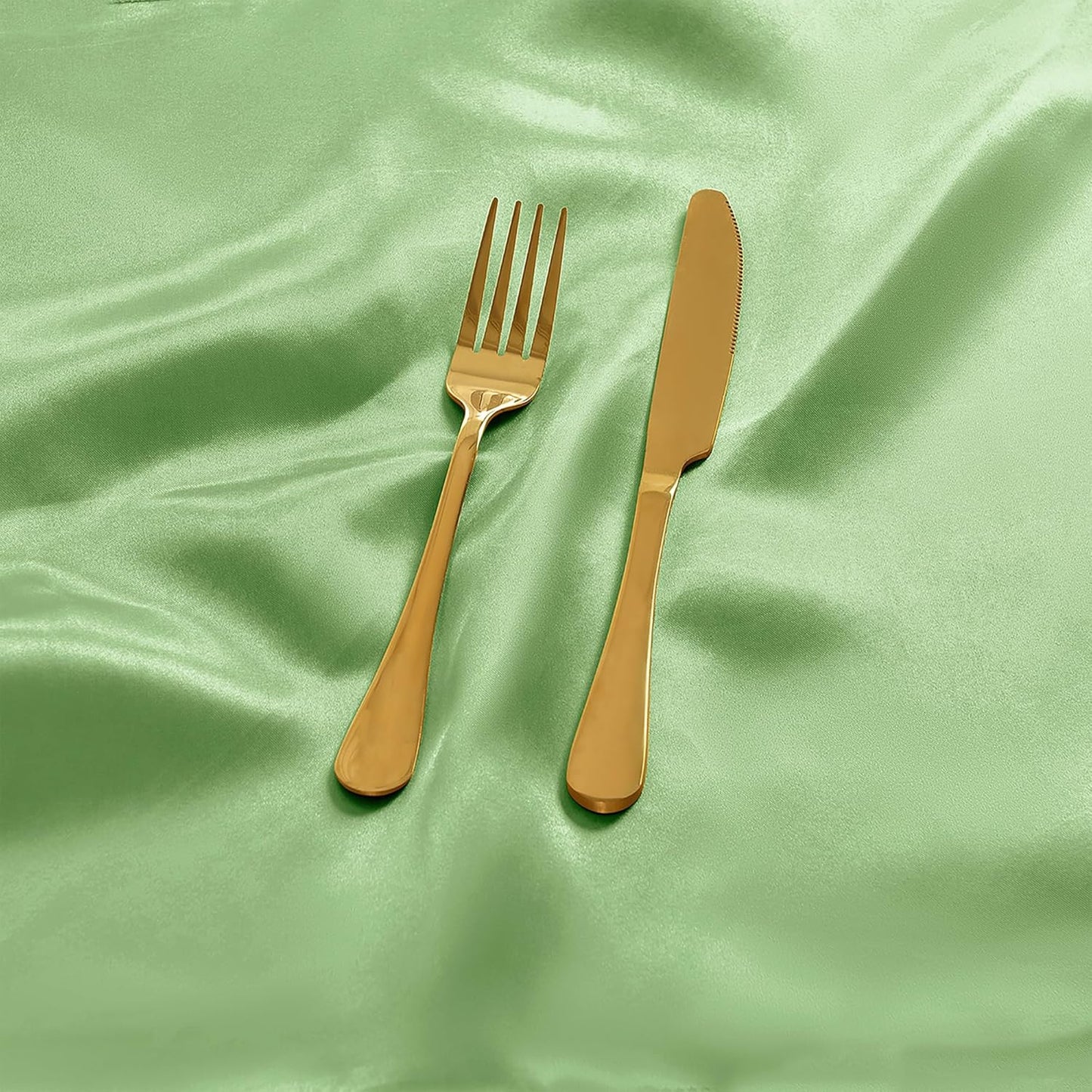 50 Pieces Sage Green Satin Napkins, 17" x 17" Square Table Napkins, Silky Soft Smooth Washable Napkins for Restaurant, Weddings, Dinner, Party Decoration