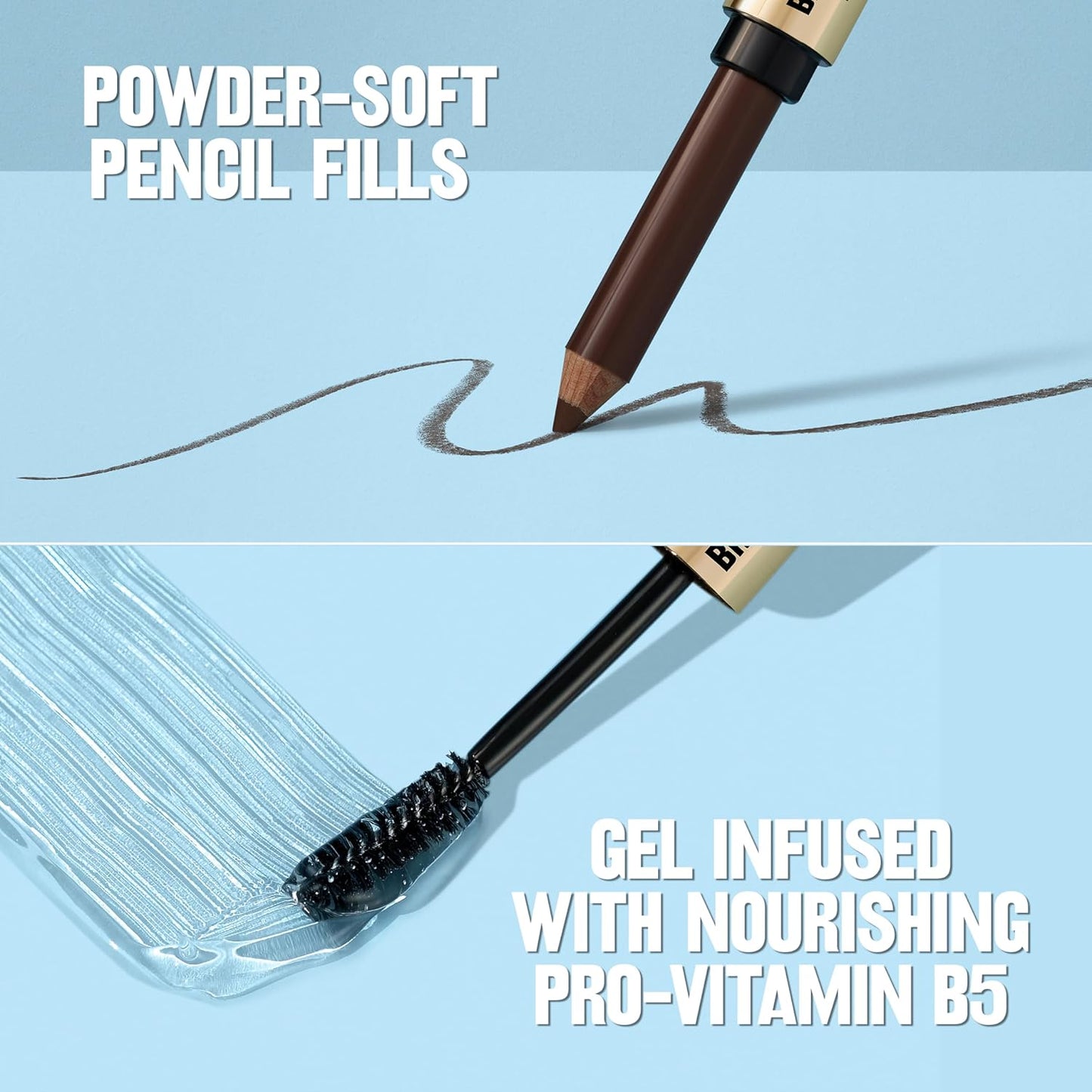 Revlon ColorStay Brow Fantasy, All In One Eyebrow Powder Pencil with Shaping Clear Gel, Gel Infused with Panthenol, Smudge-proof, 16HR Visibly Full Brows, 004 Dark Brown