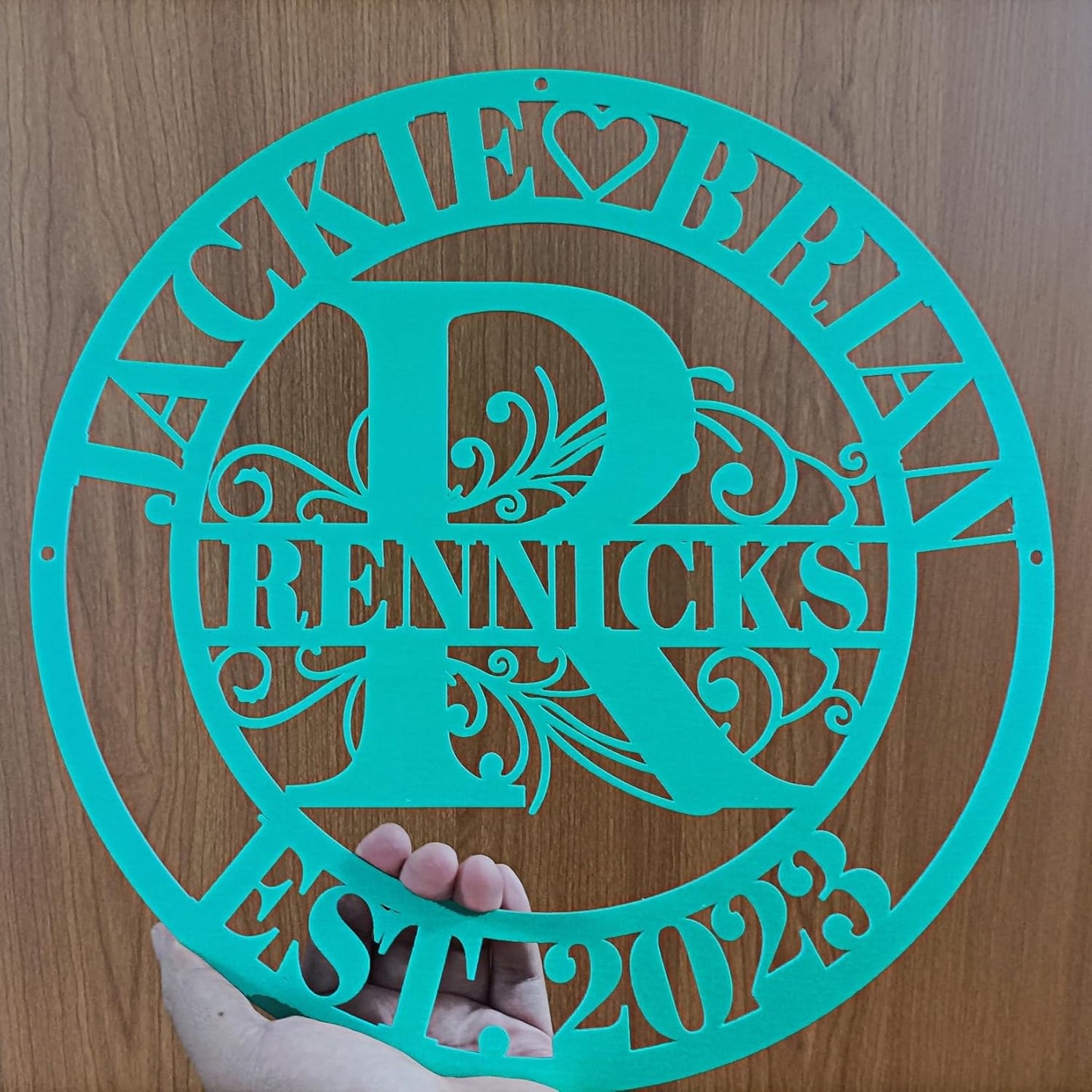 Personalized Metal Sign,Custom Family Name Sign,Last Name Signs,Split Letter Wall Art,Home Decor,Gifts for Wedding Anniversary,Outdoor Wall Decor,Metal Letter