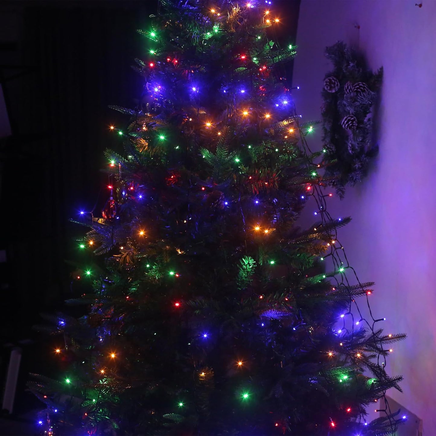 200 LED Christmas String Lights, 72FT Indoor Lights Plug-in with 8 Modes & Timer & Memory Function, Waterproof Christmas Lights Outdoor for Holiday Party Christmas Tree Decor