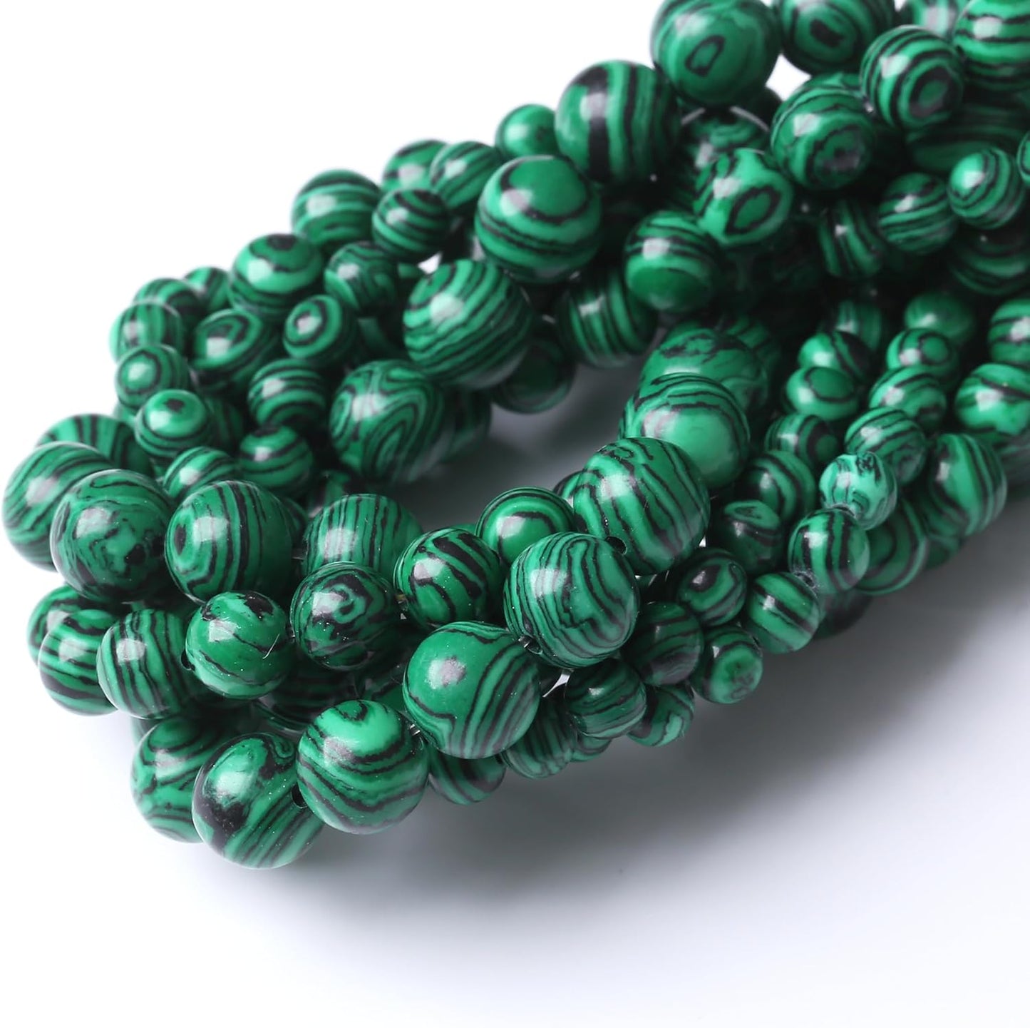 Turquoise Stone Beads Gemstone Round Crystal Energy Jade Beads Stone Beads for Jewelry Making DIY Bracelet Necklace Jewelry Making 1 Strand 15.5inch 31PCS 12MM