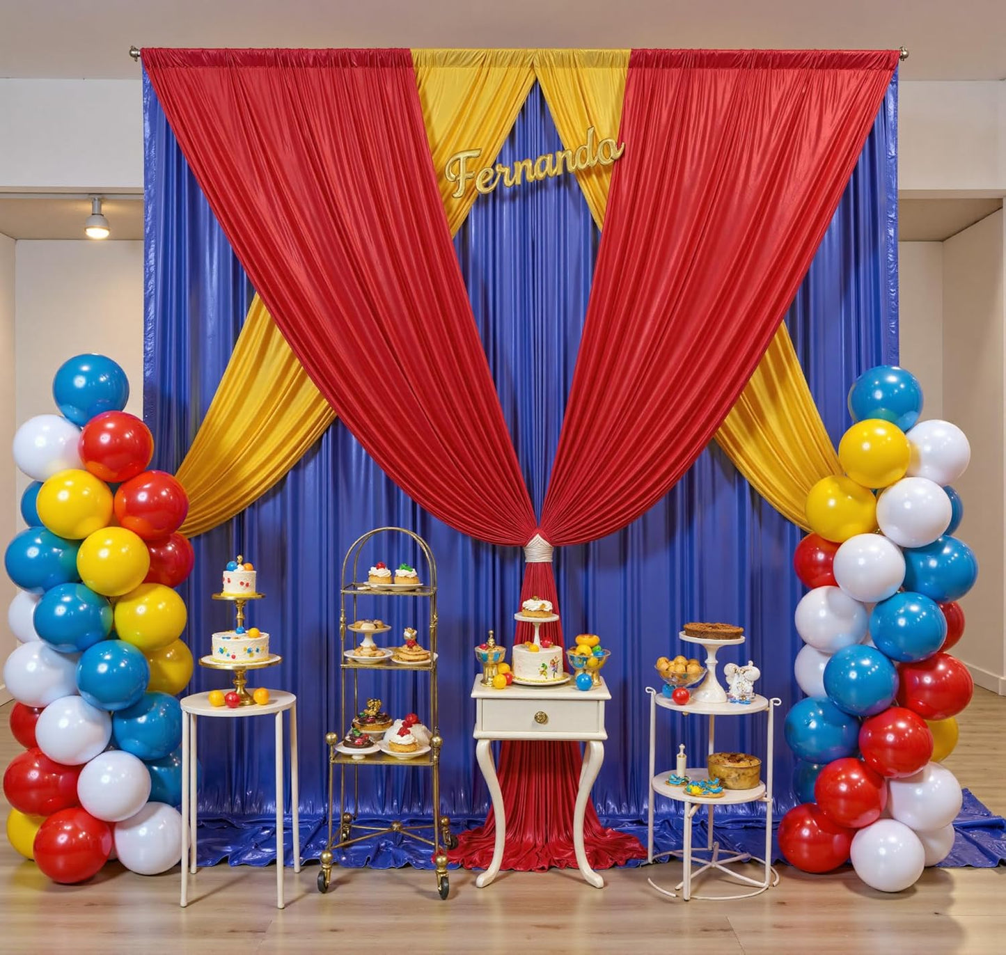 10x10ft Shimmer Royal Blue Sequin Backdrop Curtain for Parties, Thick Wrinkle Free Glitter Blue Photo Backdrop Drapes Curtains for Birthday Wedding Photography Background-2 Panels 5x10ft