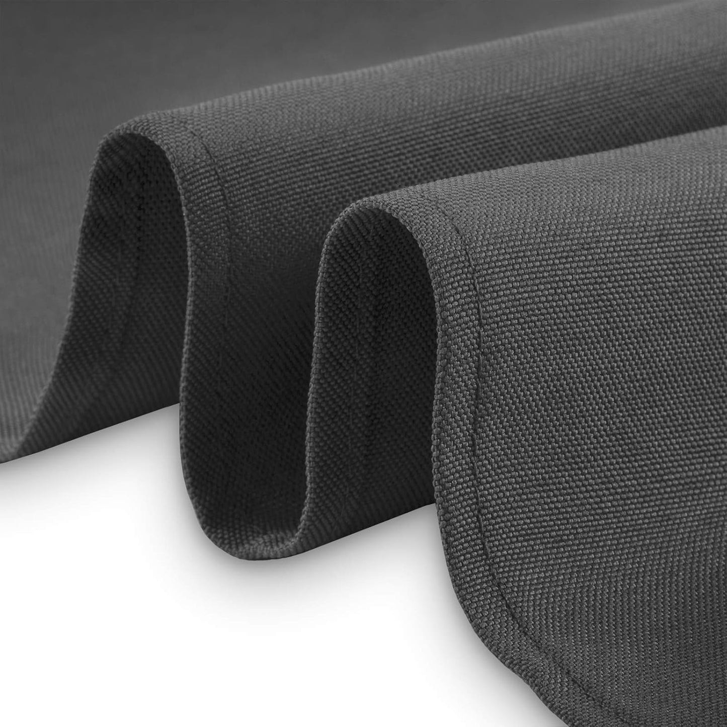 Lann's Linens - 10 Premium 60" x 126" Tablecloths for Wedding/Banquet/Restaurant - Rectangular Polyester Fabric Table Cloth - Dark Gray
