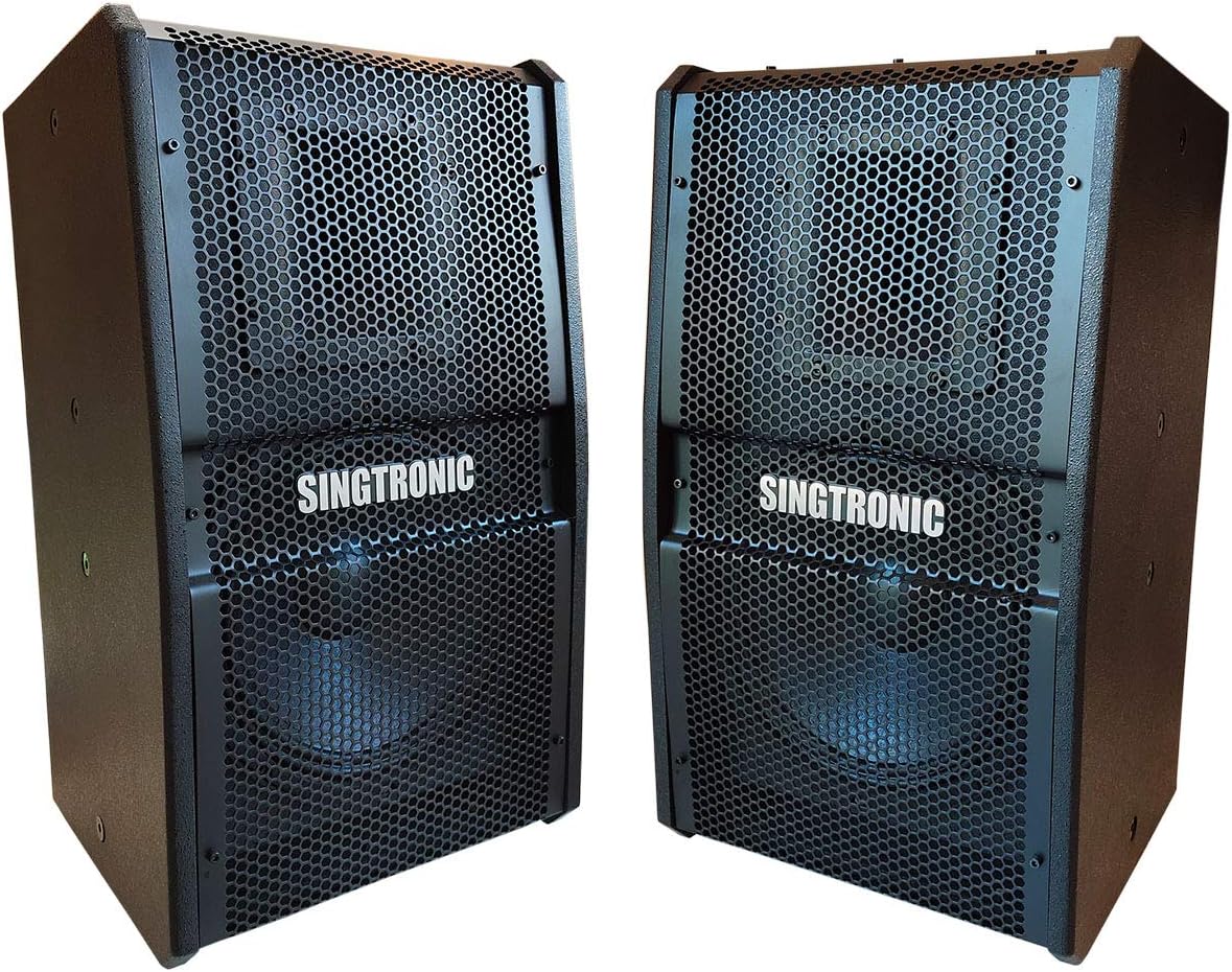 SINGTRONIC Professional 2000 WATTS Complete Karaoke System Package Free: Unlimited YouTube Songs, Built HDMI, Voice Record, Optical/Coax
