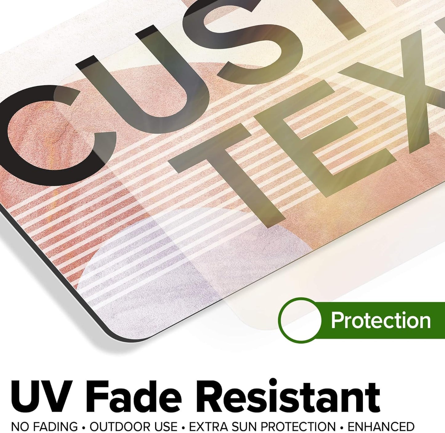 Custom Sign, Custom Street Sign, 11 Font Colors, 13 Font Styles, 4 Hole Options, 22 Sizes, 6x12 Inches, Rust Free DiBound, Fade Resistant, Made in USA by My Sign Center (Mid-Century Modern 1)