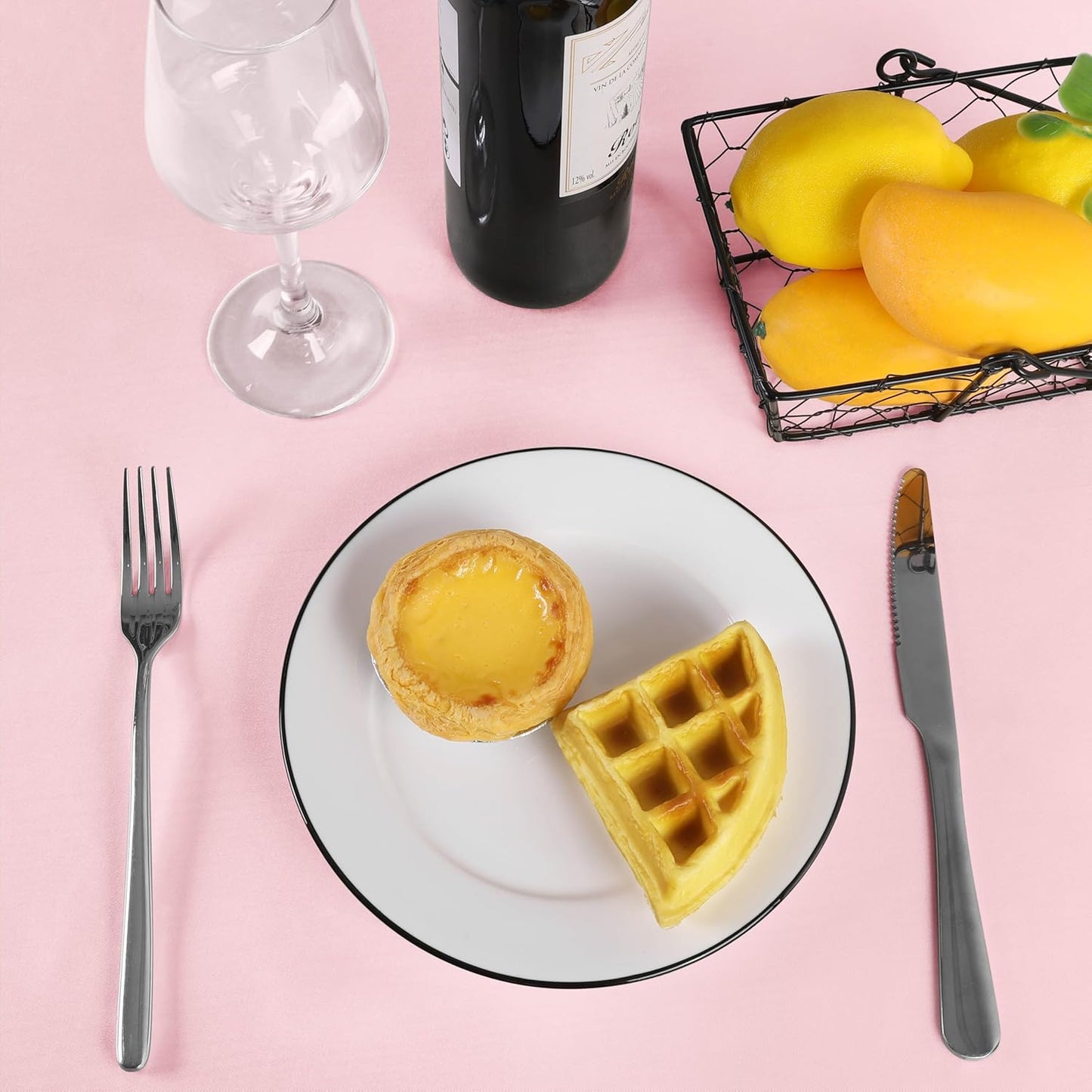 Ruisita 120 Inches Round Satin Tablecloths Light Pink Overlay Round Satin Table Cover Bright Silk Tablecloth Smooth Fabric Tablecloth for Wedding Banquet Table Decoration