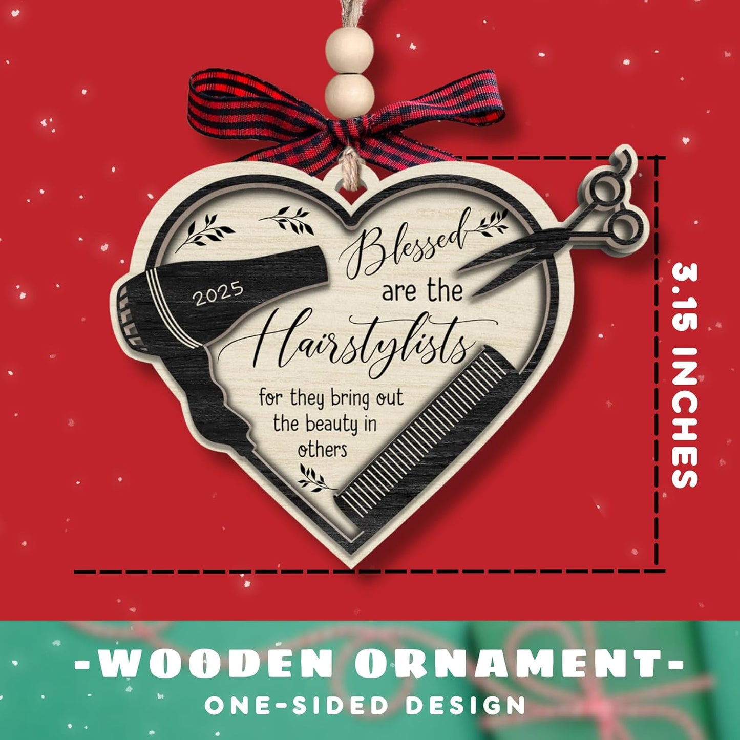 Pawzity Hairdresser Gifts for Women - Hairdresser Ornament, Hair Stylist, Barber, Cosmetology Keepsake - Gifts for Female, Hair Stylist - Wood Hanging Ornament 2025