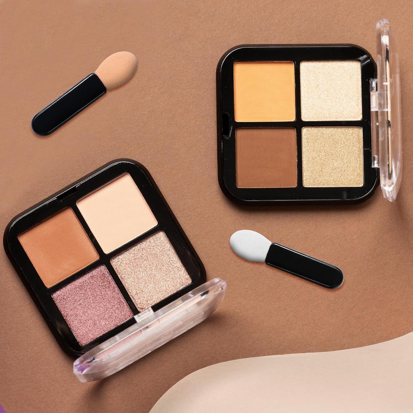 150pcs Eyeshadow Applicators Sponge Tip Small Disposable Eye Shadow Applicators Sticks Double Sided Tipped Oval Makeup Tool Eyeshadow Brush Comestic Portable Travel Mini Short Brushs for Makeup