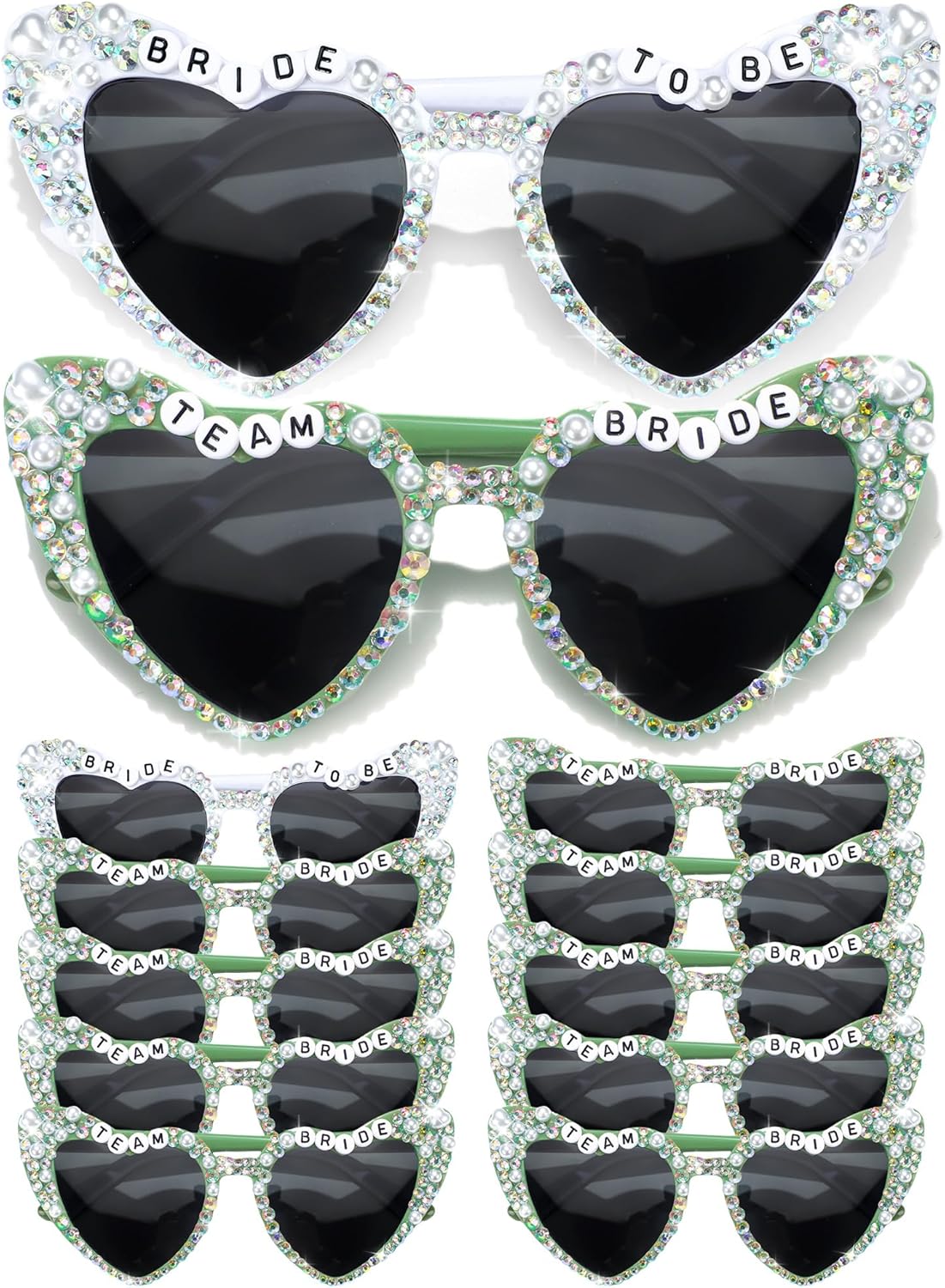 12 Pcs Bachelorette Party Sunglasses for Bridesmaids Bride Sunglasses for Wedding Party Favors
