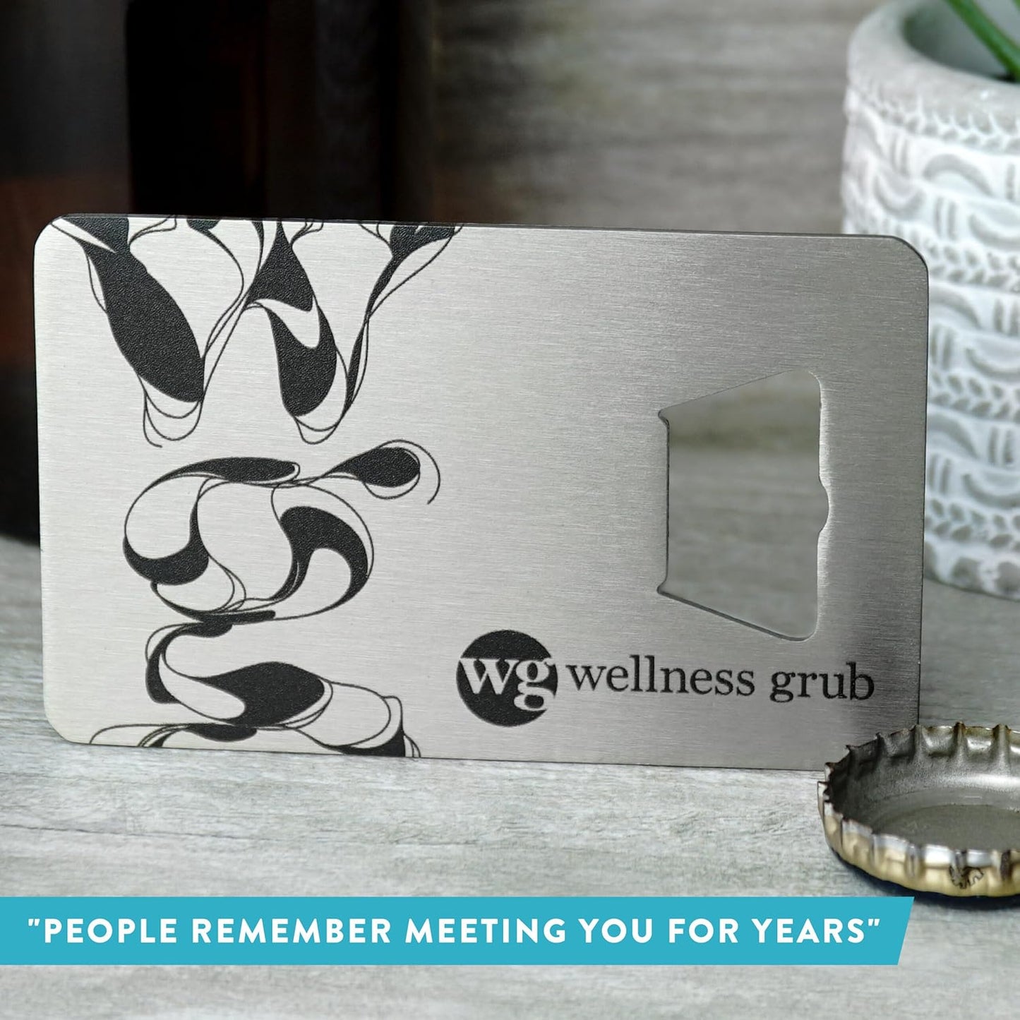 Custom Metal Bottle Opener Business Cards (Stainless Steel, 500 pcs) - 2 Business Days Personalized Stainless Steel Bottle Opener With Your Logo Printed 1.5mm Thick